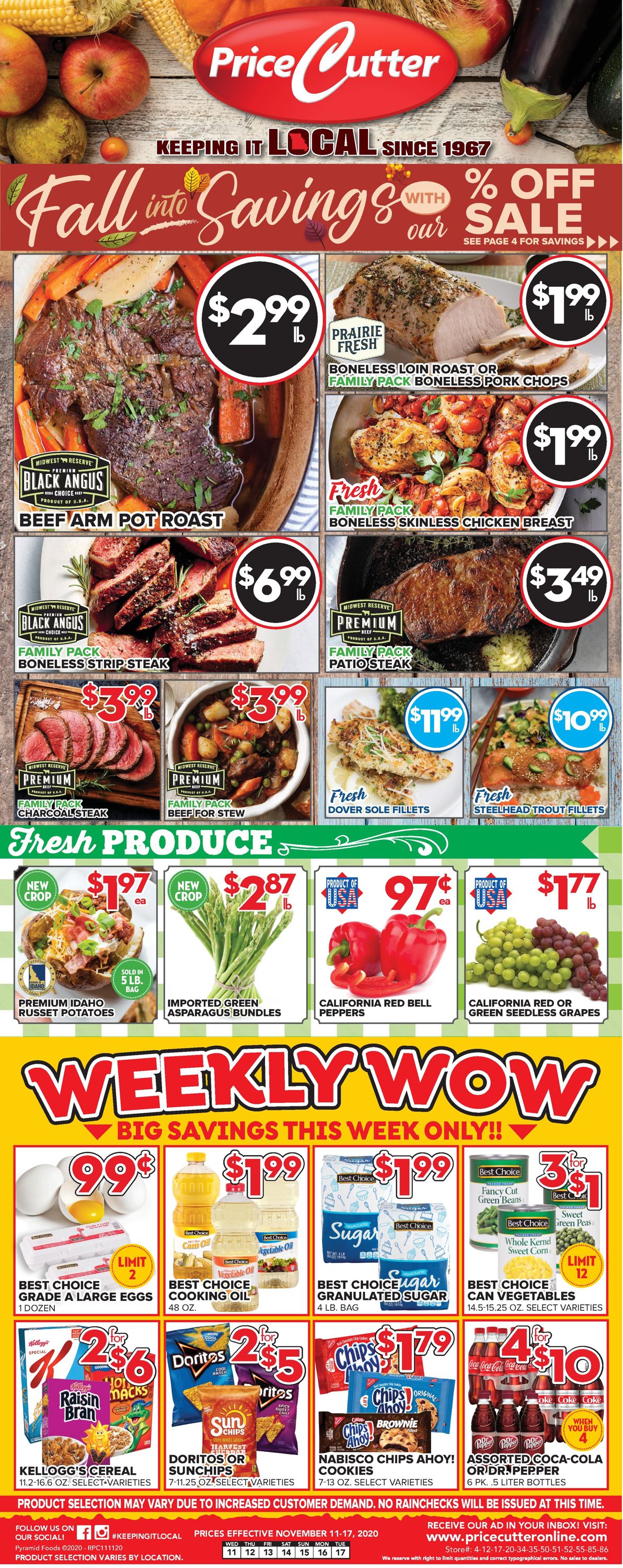 Price Cutter Weekly Ad Circular - valid 11/11-11/17/2020