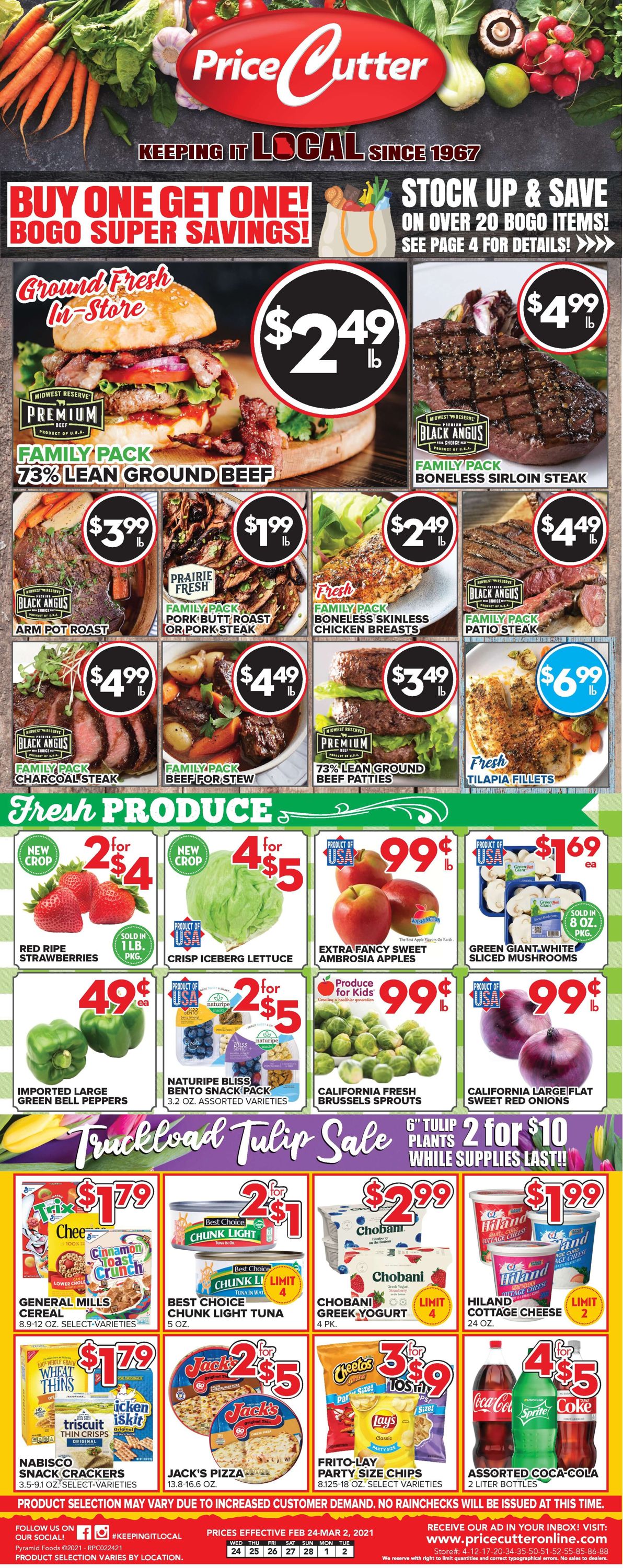 Price Cutter Weekly Ad Circular - valid 02/24-03/02/2021