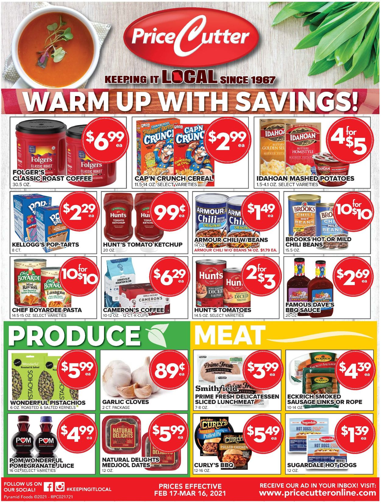 Price Cutter Weekly Ad Circular - valid 02/17-03/16/2021