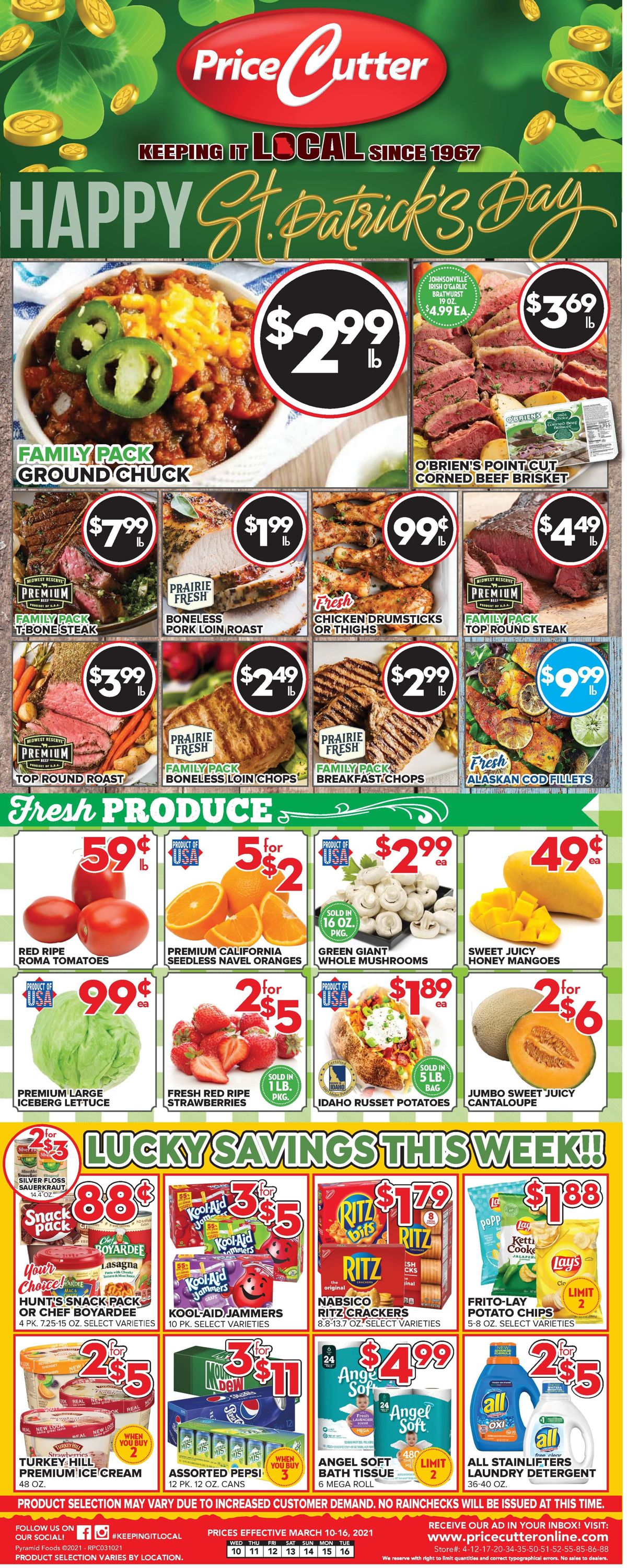 Price Cutter Weekly Ad Circular - valid 03/10-03/16/2021