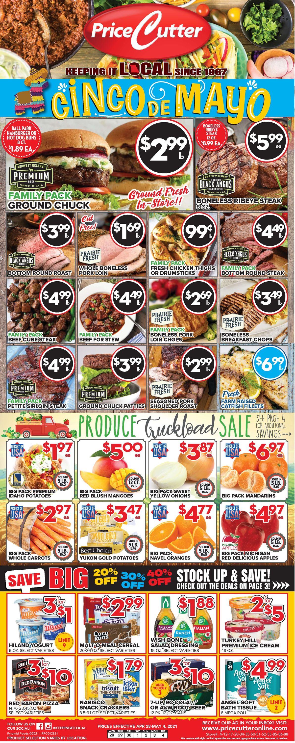Price Cutter Weekly Ad Circular - valid 04/28-05/04/2021