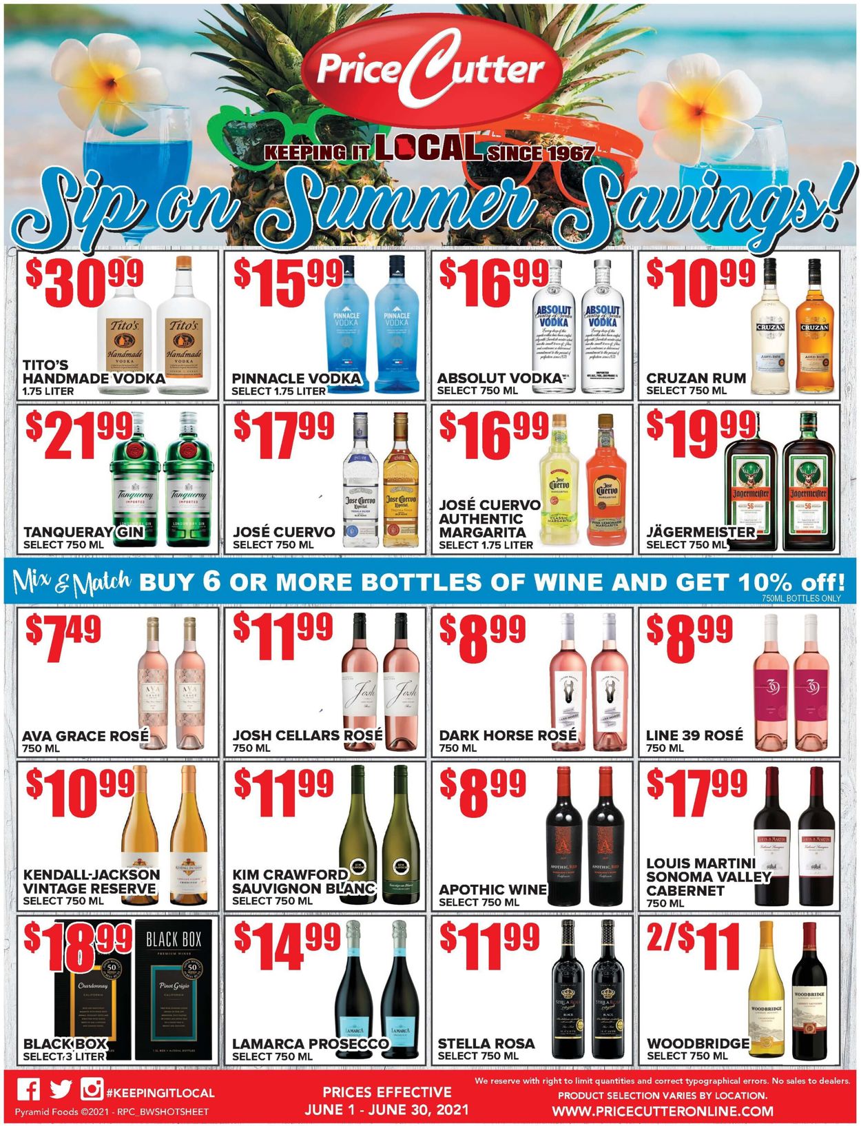 Price Cutter Weekly Ad Circular - valid 06/01-06/30/2021
