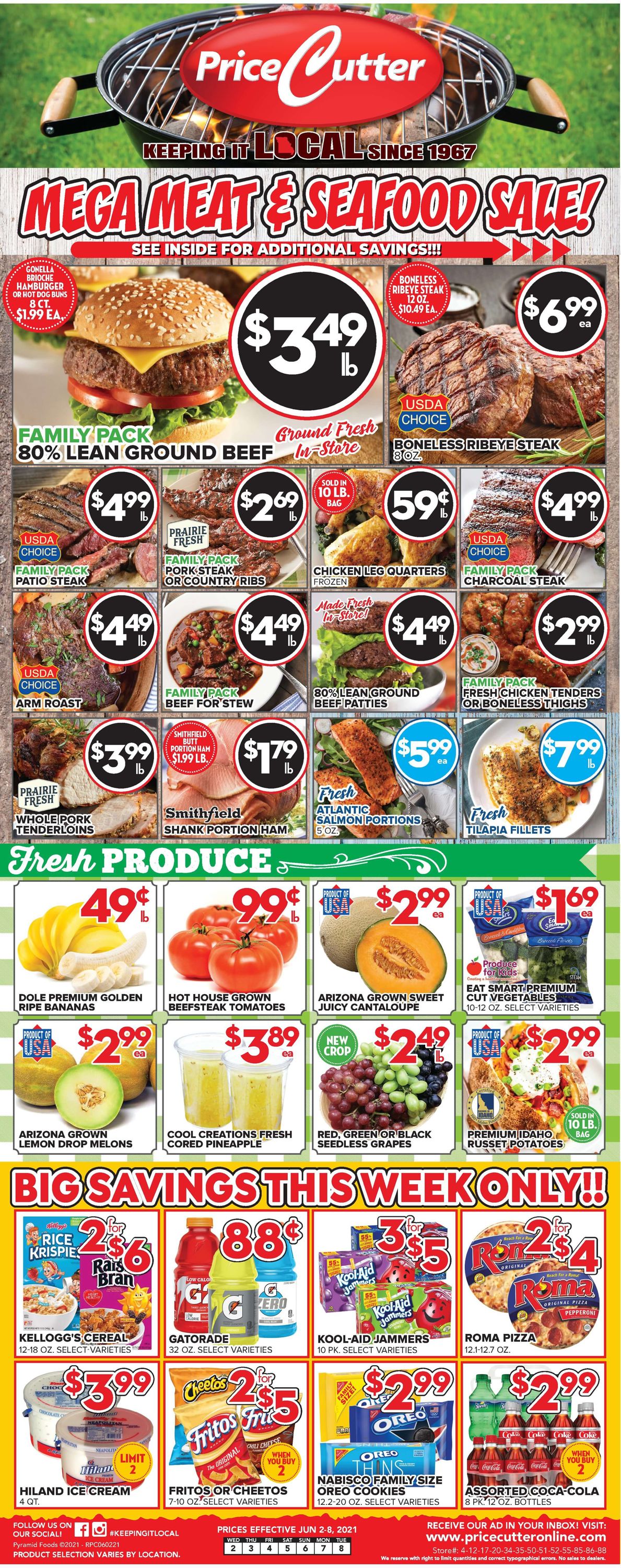 Price Cutter Weekly Ad Circular - valid 06/02-06/08/2021