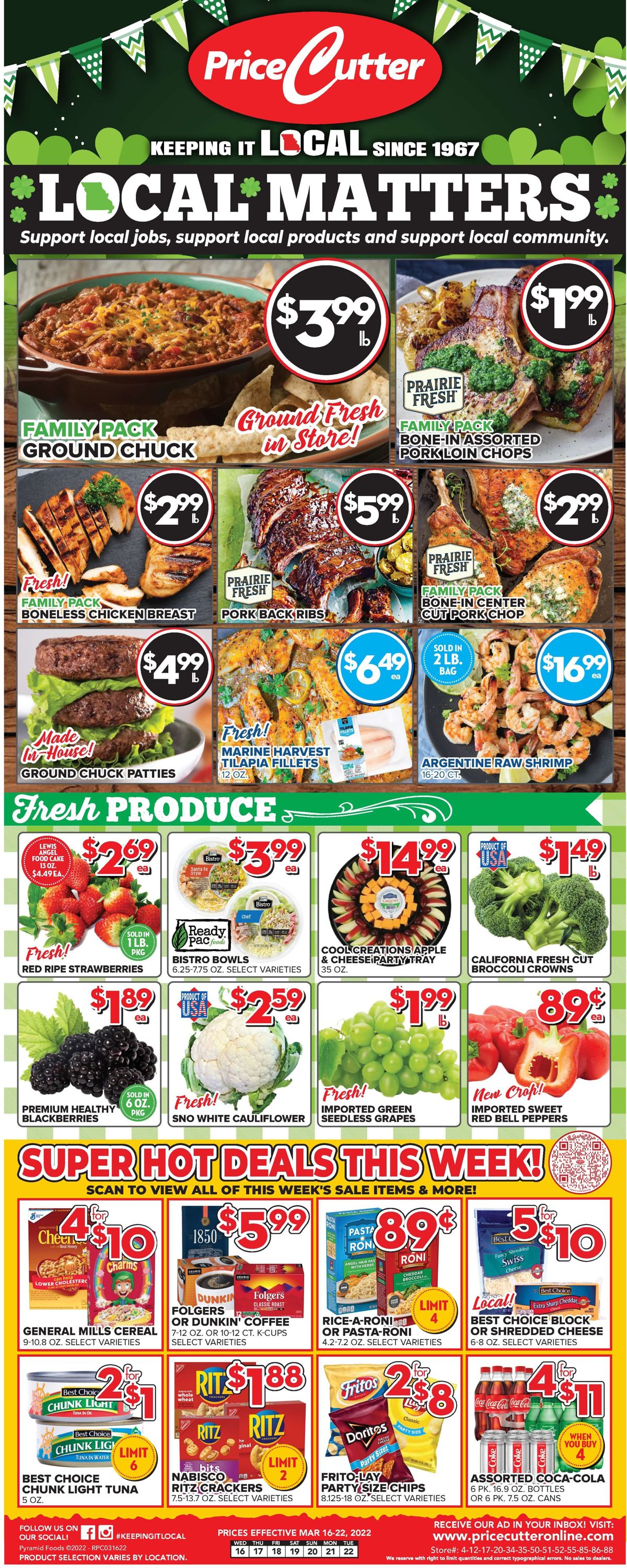 Price Cutter Weekly Ad Circular - valid 03/16-03/22/2022