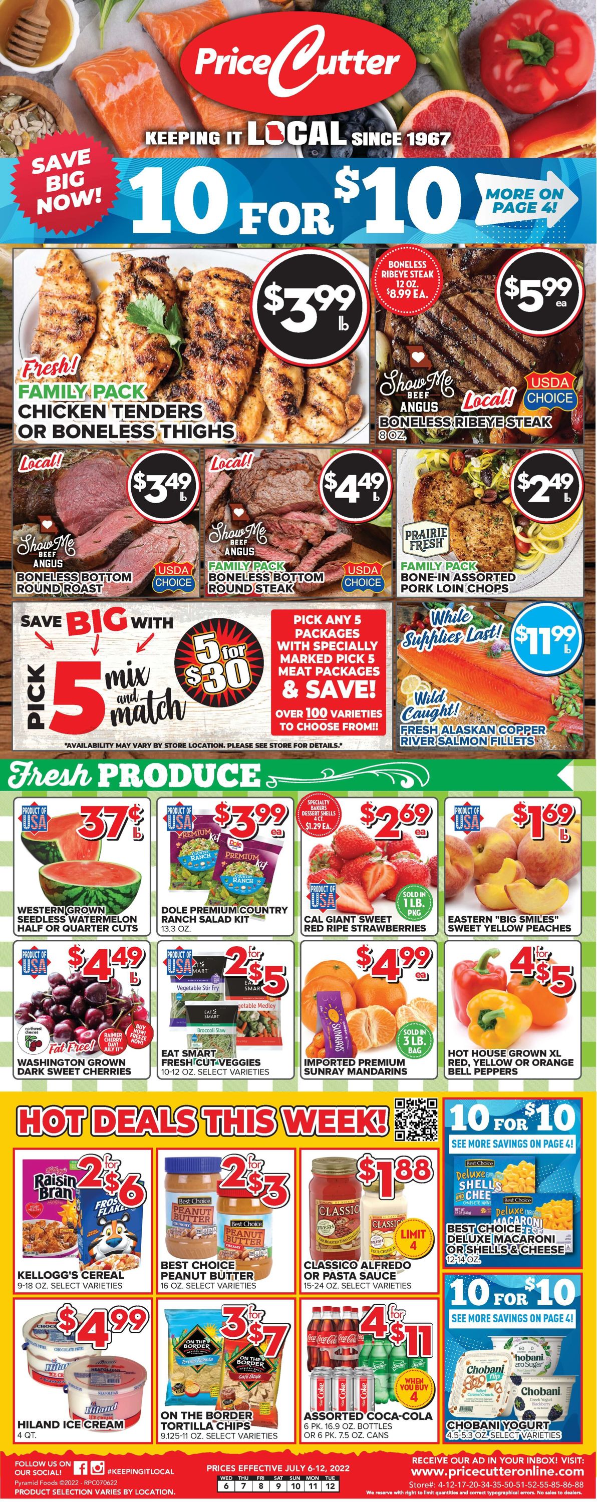 Price Cutter Weekly Ad Circular - valid 07/06-07/12/2022