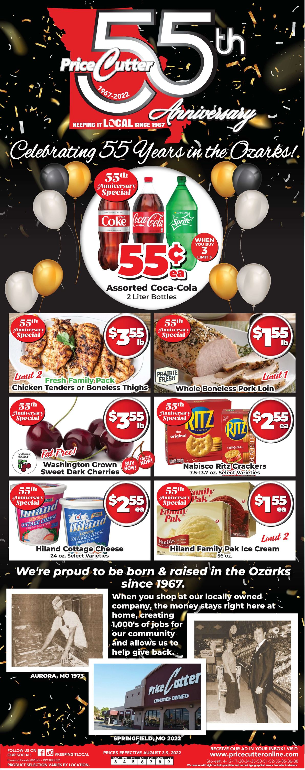 Price Cutter Weekly Ad Circular - valid 08/03-08/09/2022