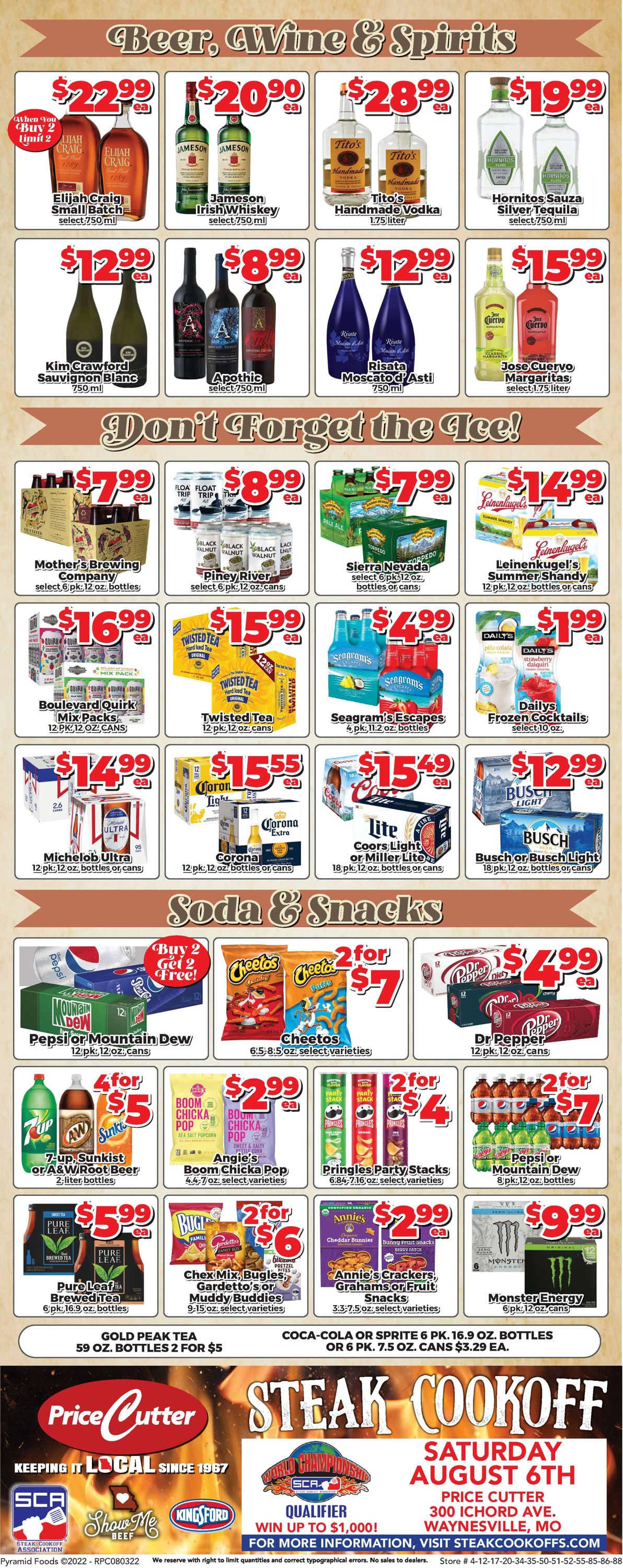 Price Cutter Weekly Ad Circular - valid 08/03-08/09/2022 (Page 6)