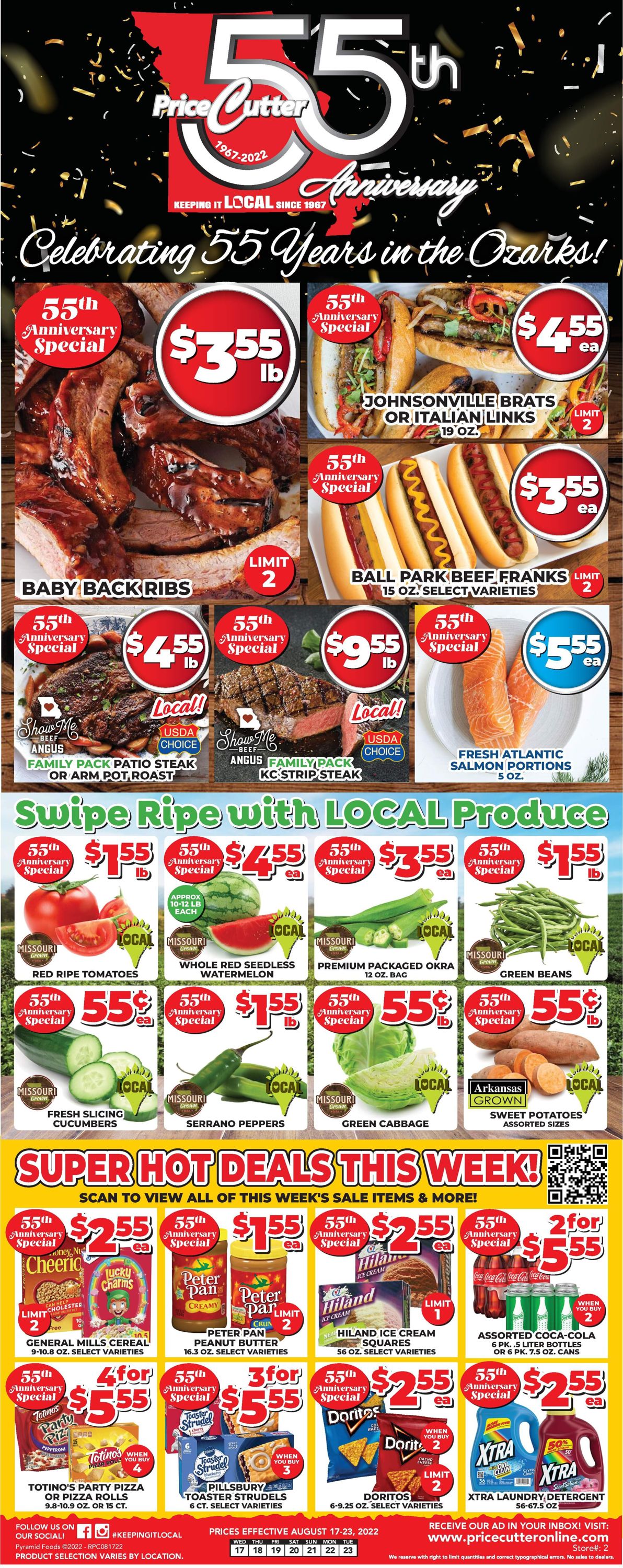 Price Cutter Weekly Ad Circular - valid 08/17-08/23/2022