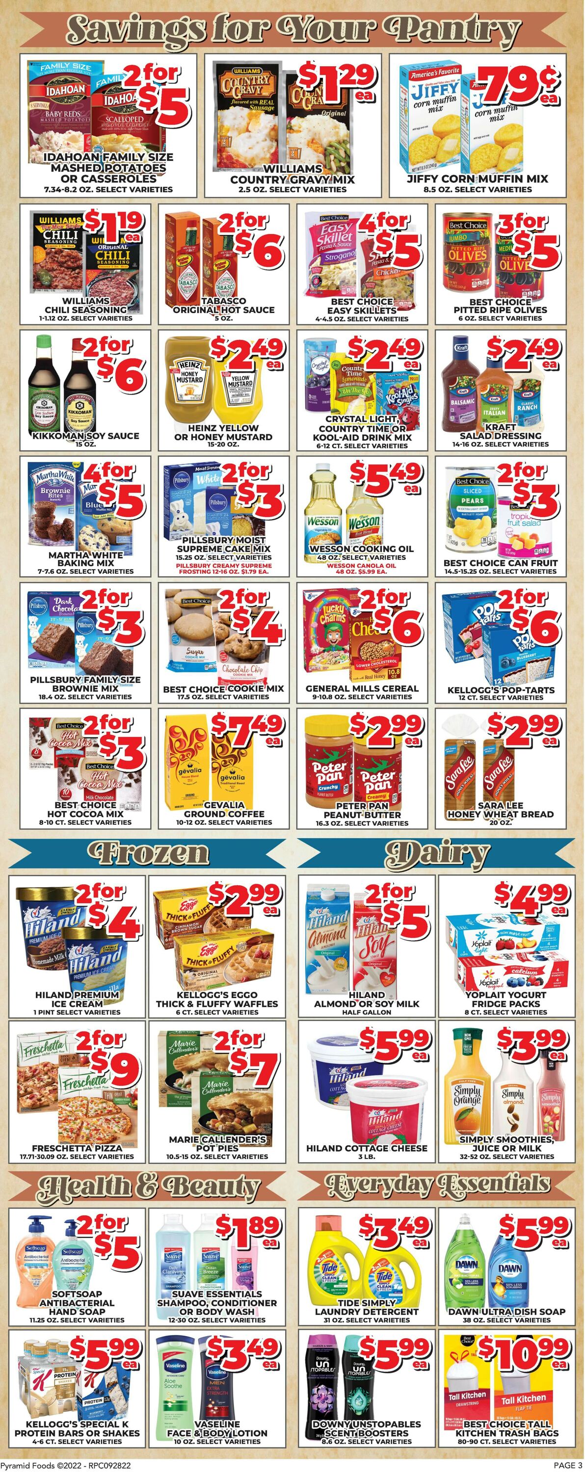 Price Cutter Weekly Ad Circular - valid 09/28-10/04/2022 (Page 3)