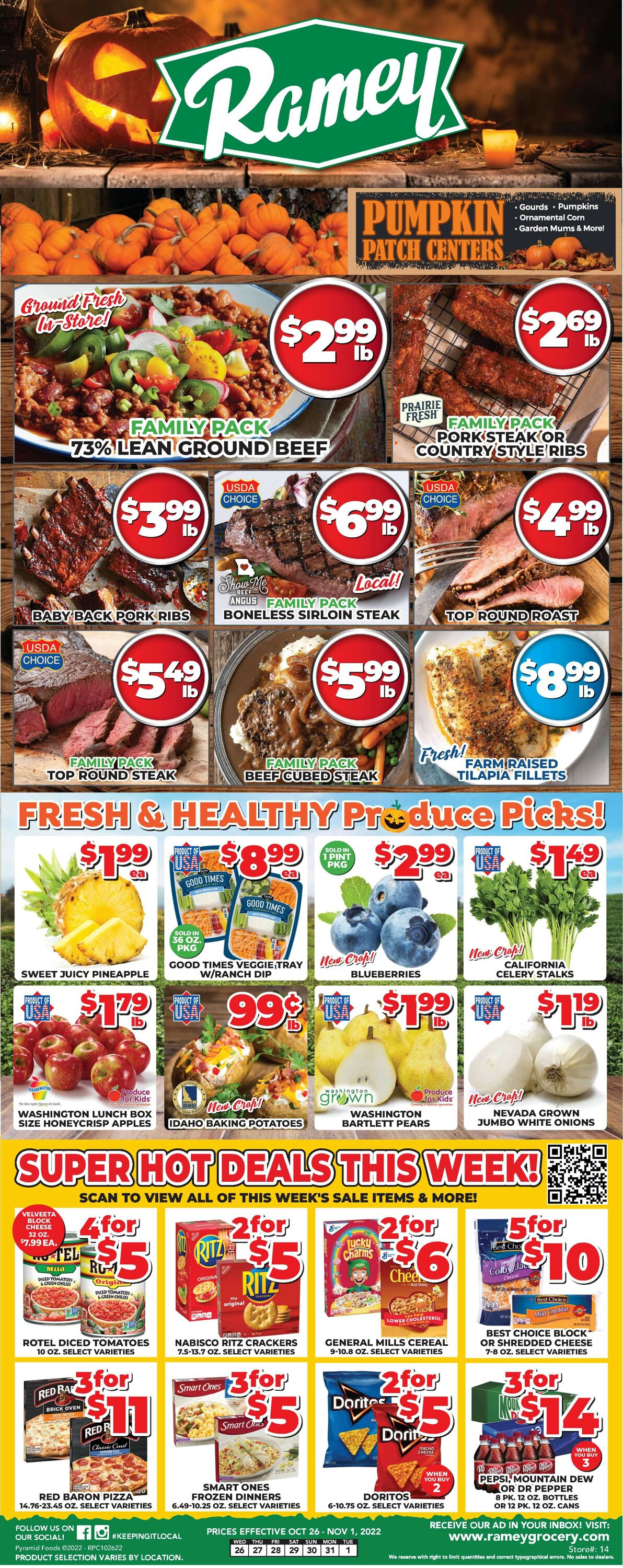 Price Cutter Weekly Ad Circular - valid 10/26-11/01/2022