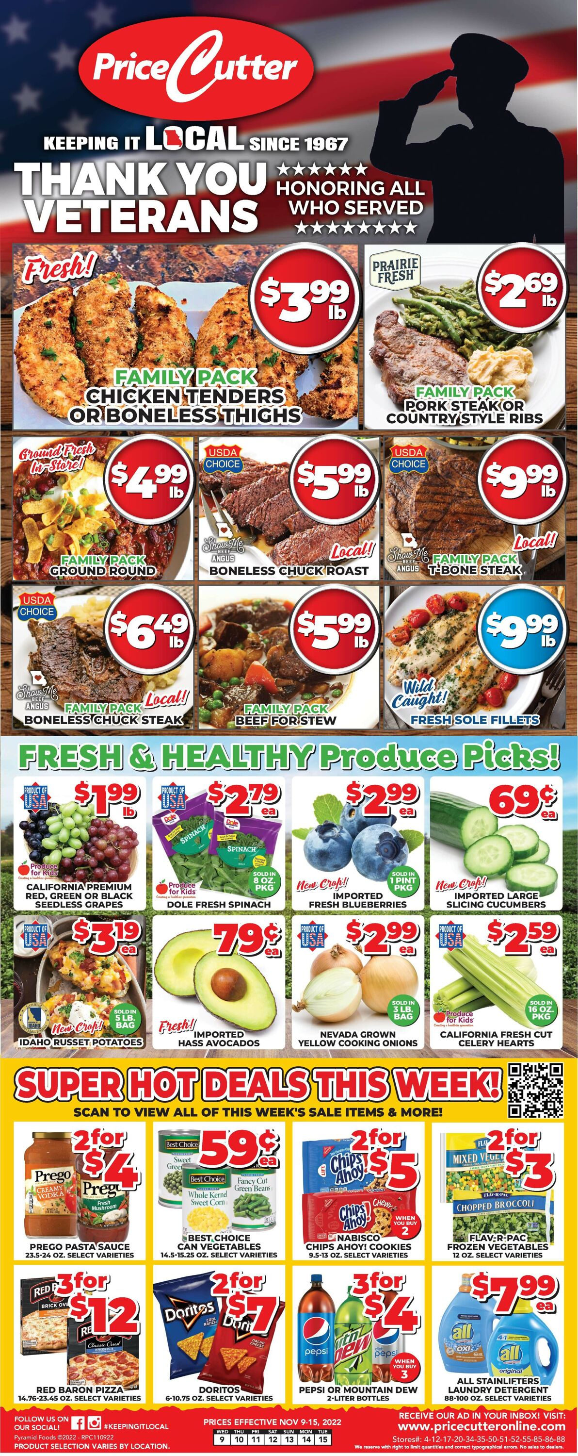 Price Cutter Weekly Ad Circular - valid 11/09-11/15/2022