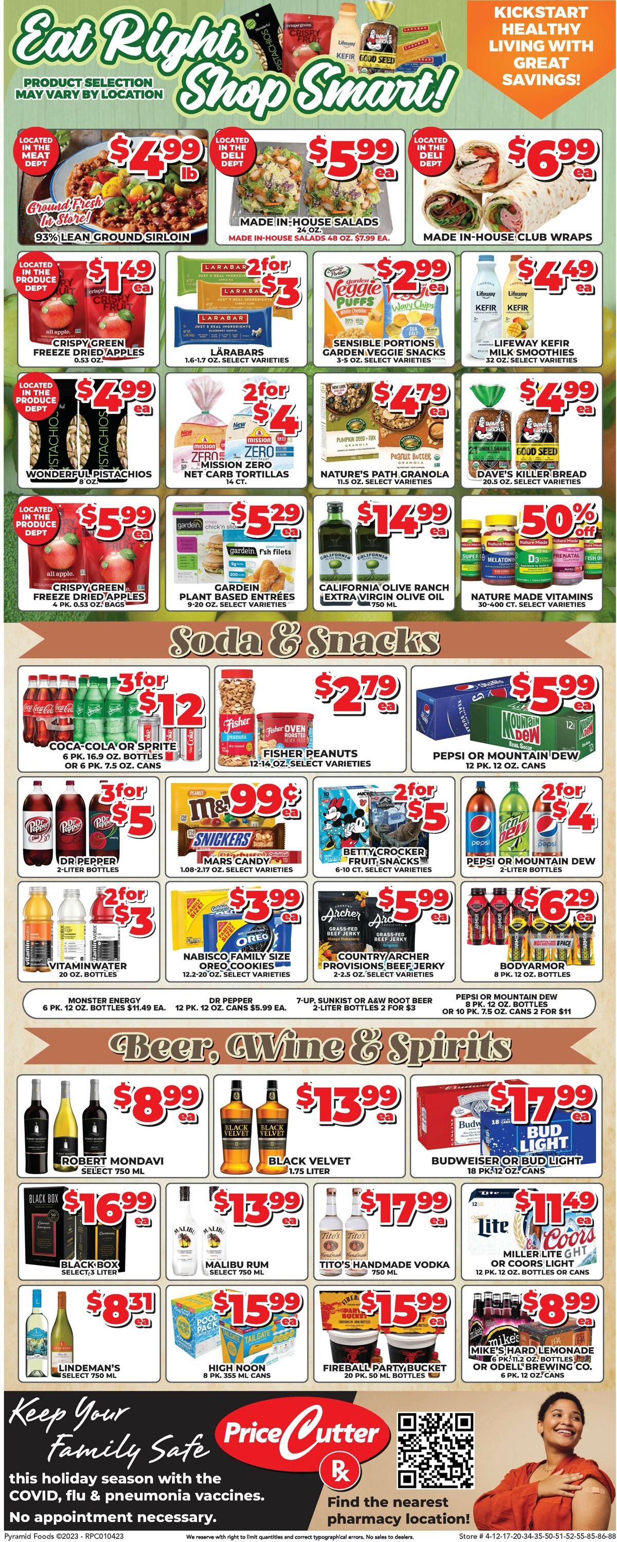 Price Cutter Weekly Ad Circular - valid 01/04-01/10/2023 (Page 4)