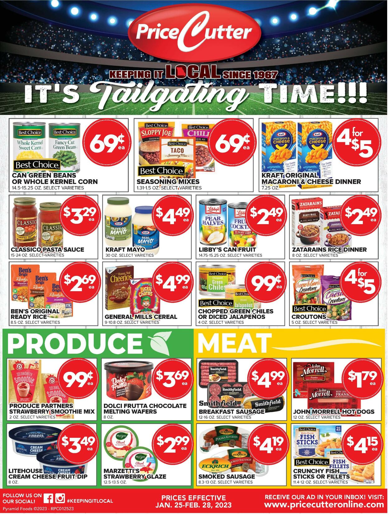 Price Cutter Weekly Ad Circular - valid 01/25-02/28/2023