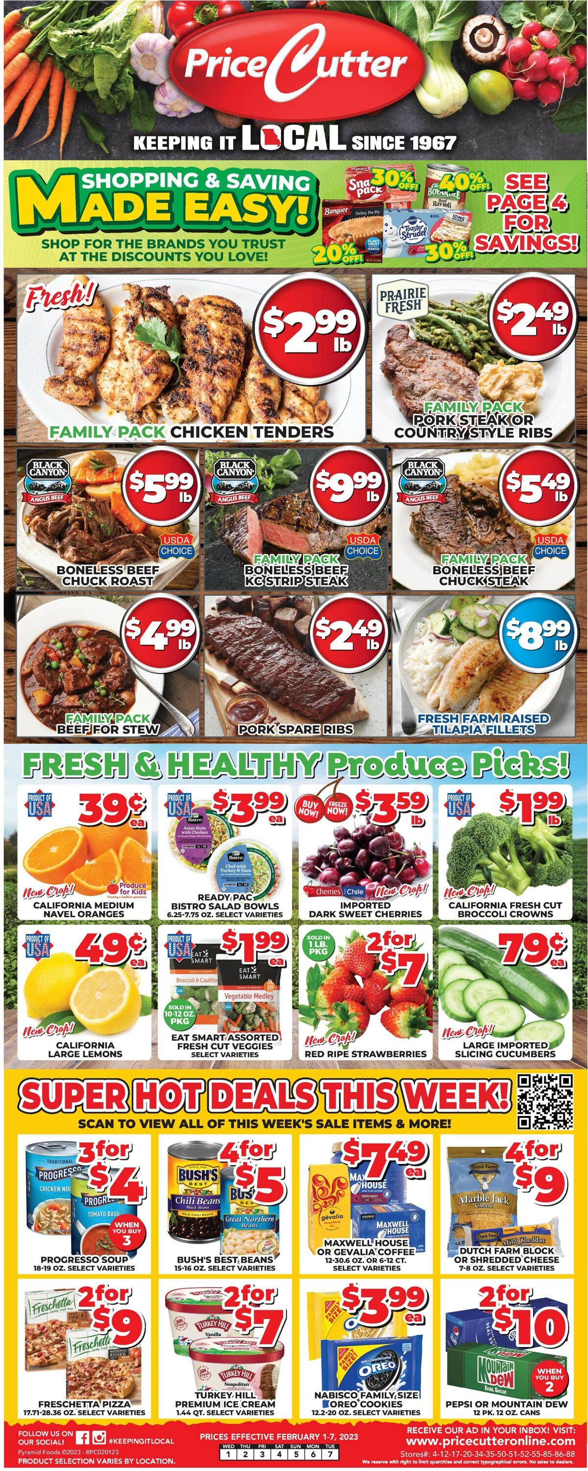 Price Cutter Weekly Ad Circular - valid 02/01-02/07/2023
