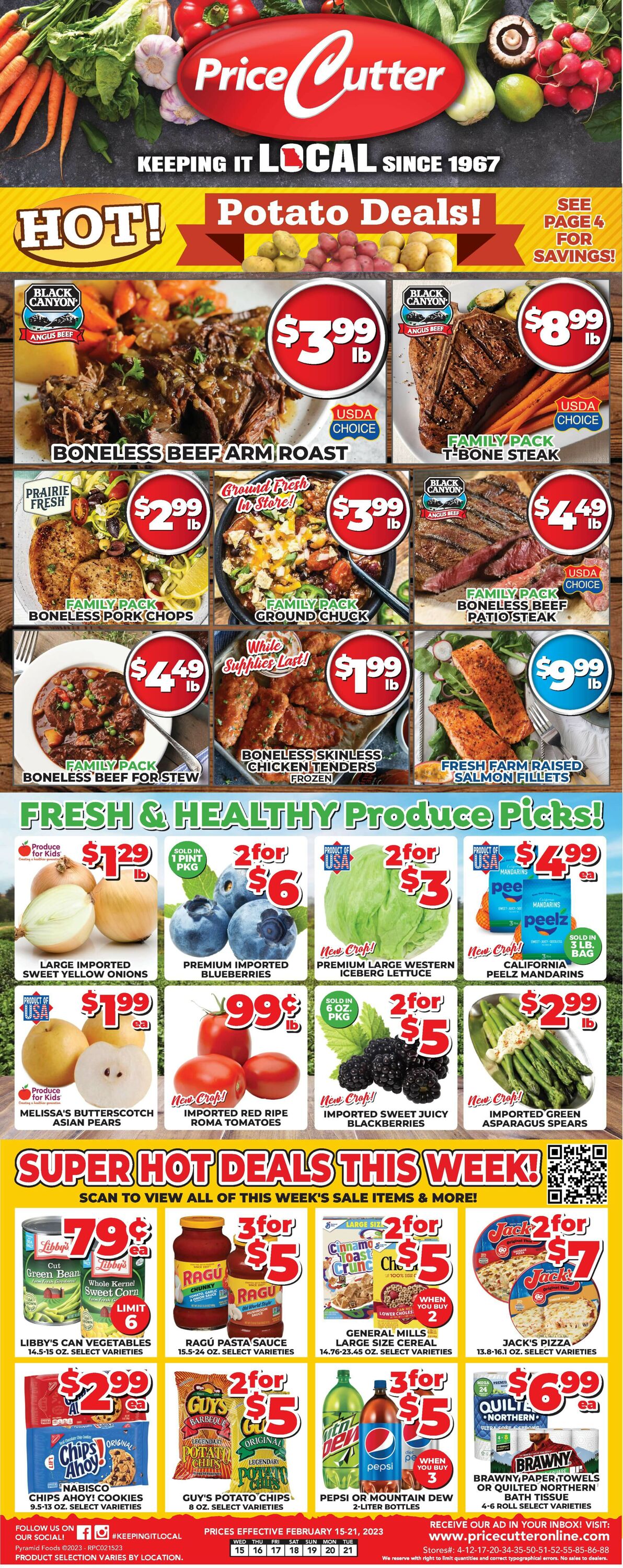 Price Cutter Weekly Ad Circular - valid 02/15-02/21/2023