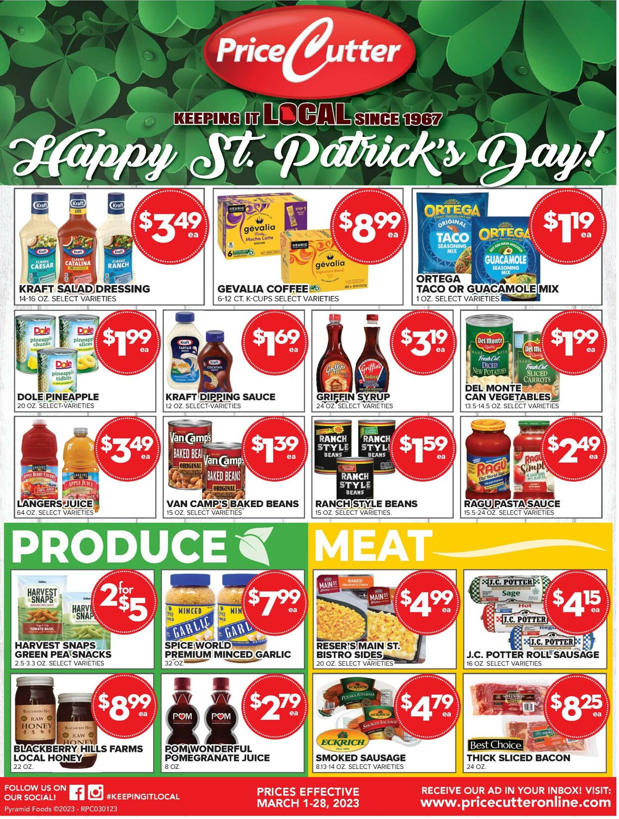 Price Cutter Weekly Ad Circular - valid 03/01-03/28/2023