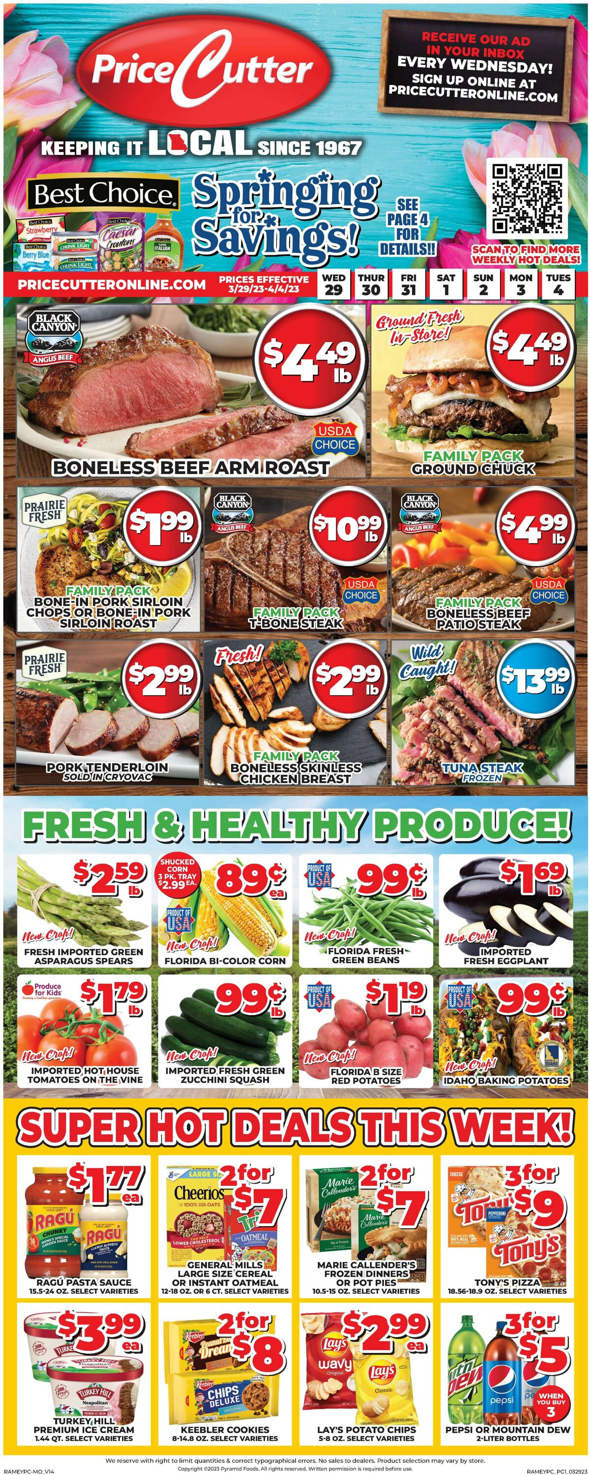 Price Cutter Weekly Ad Circular - valid 03/29-04/04/2023