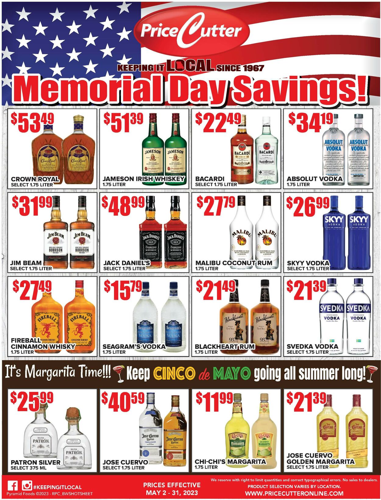 Price Cutter Weekly Ad Circular - valid 05/02-05/31/2023