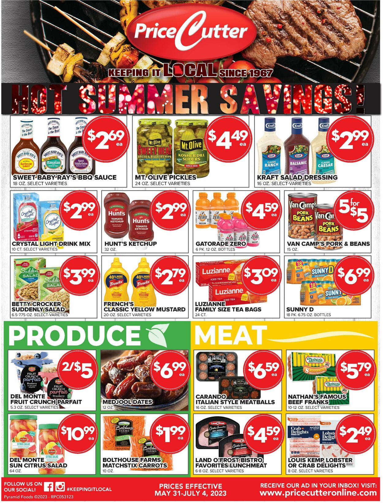 Price Cutter Weekly Ad Circular - valid 05/31-07/04/2023