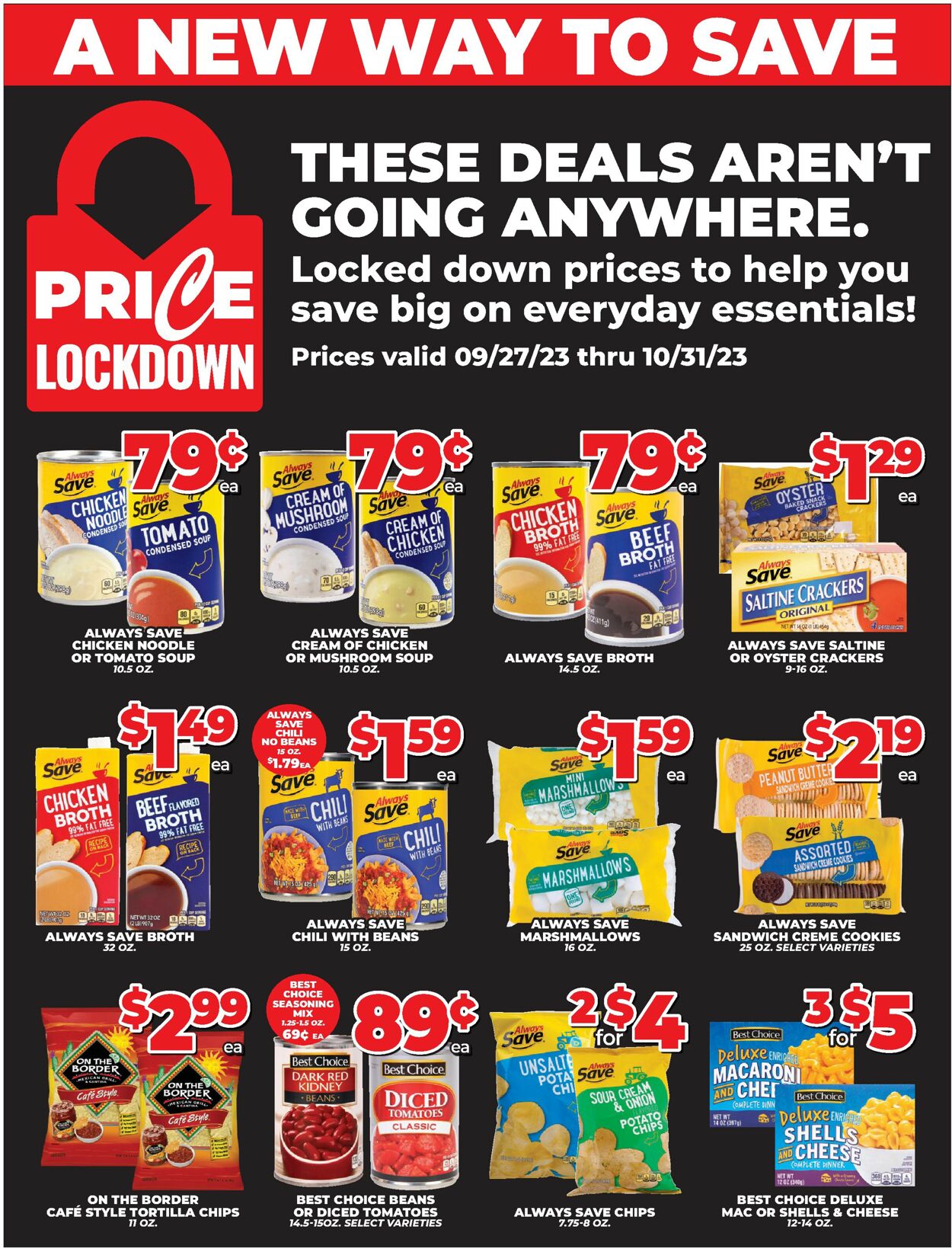 Price Cutter Weekly Ad Circular - valid 09/27-10/31/2023