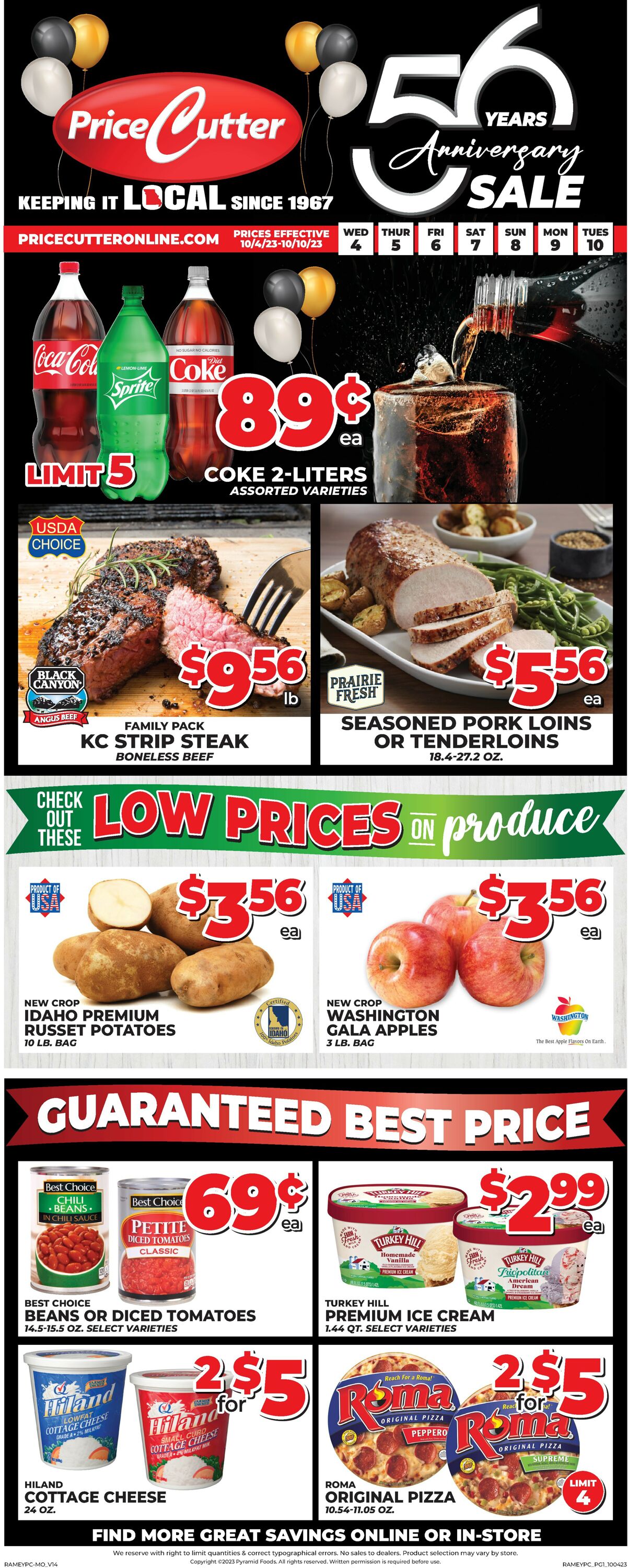 Price Cutter Weekly Ad Circular - valid 10/04-10/10/2023
