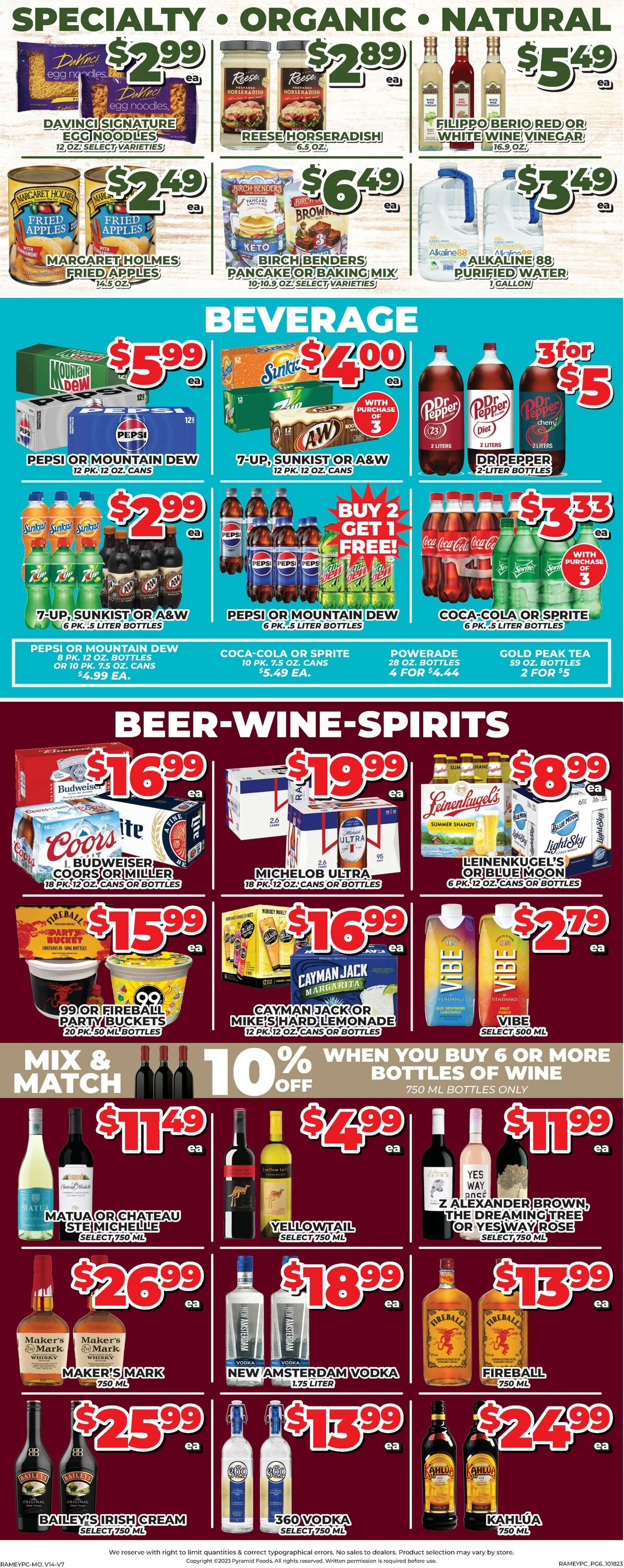 Price Cutter Weekly Ad Circular - valid 10/18-10/24/2023 (Page 6)