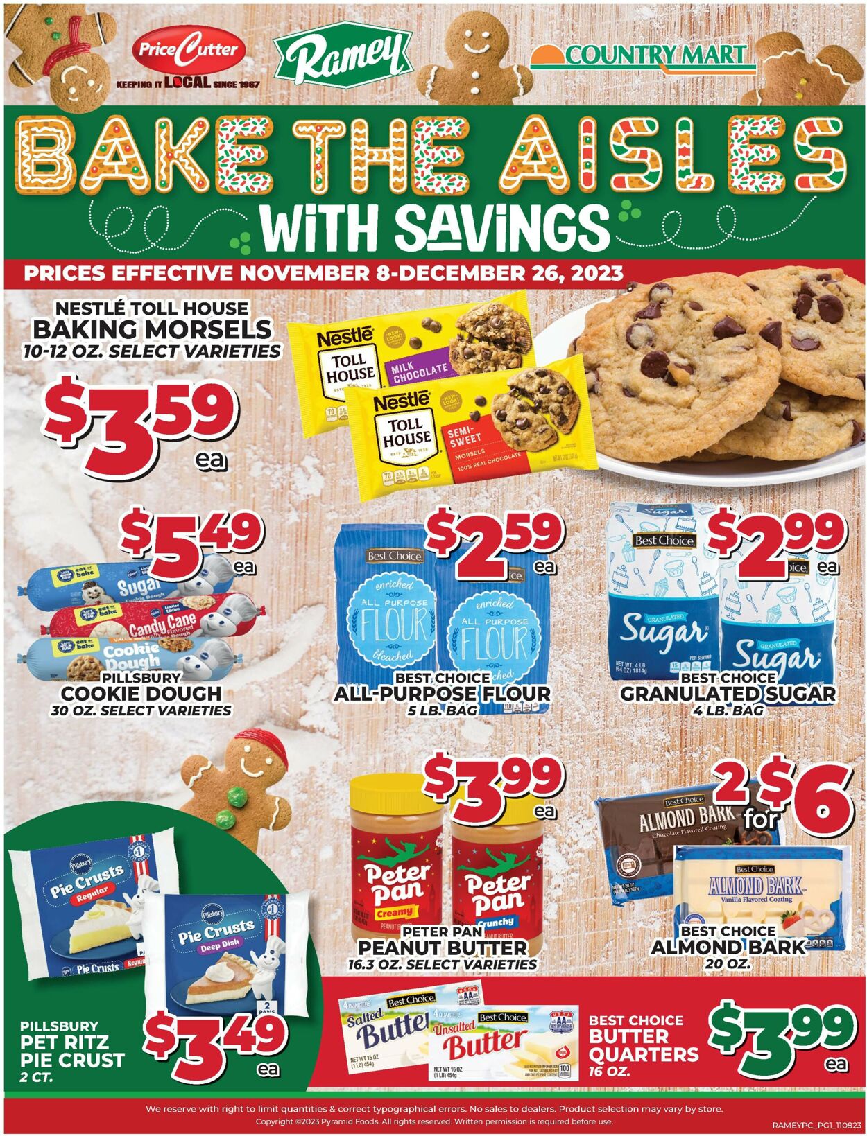 Price Cutter Weekly Ad Circular - valid 11/08-12/26/2023