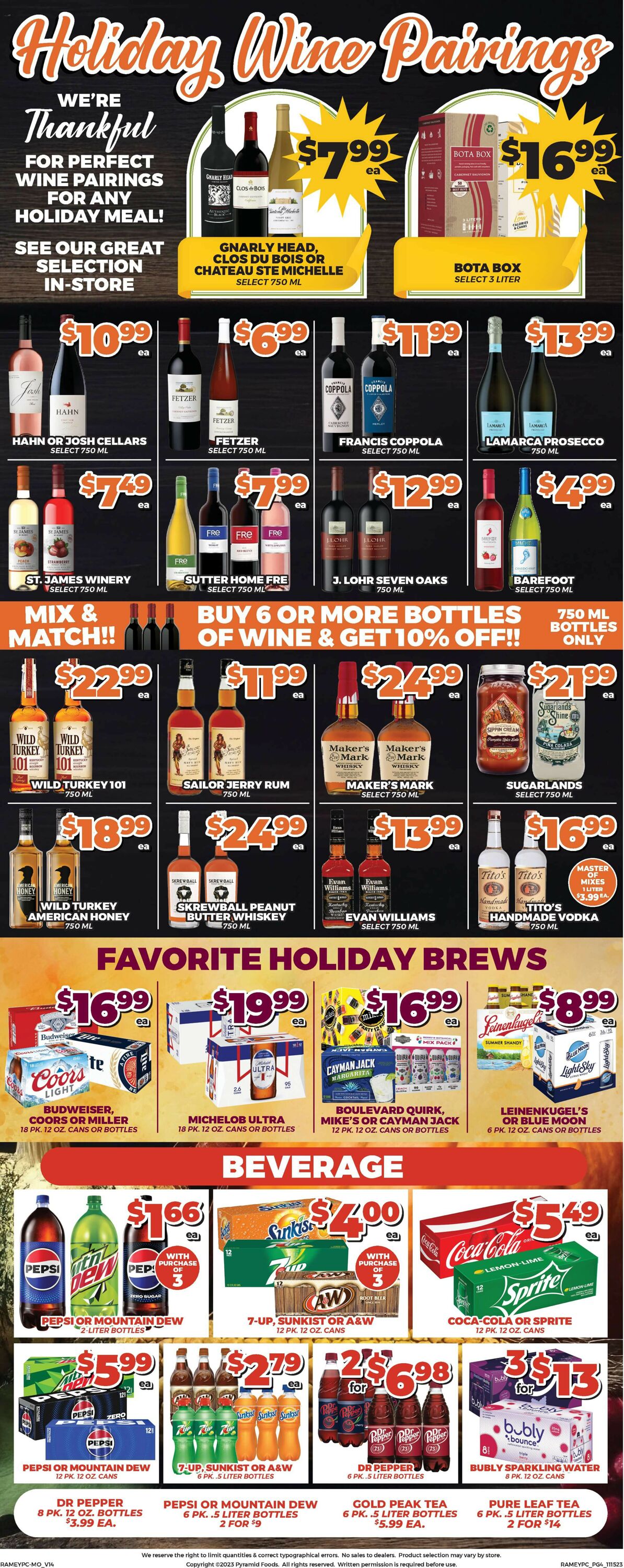 Price Cutter Weekly Ad Circular - valid 11/15-11/23/2023 (Page 4)