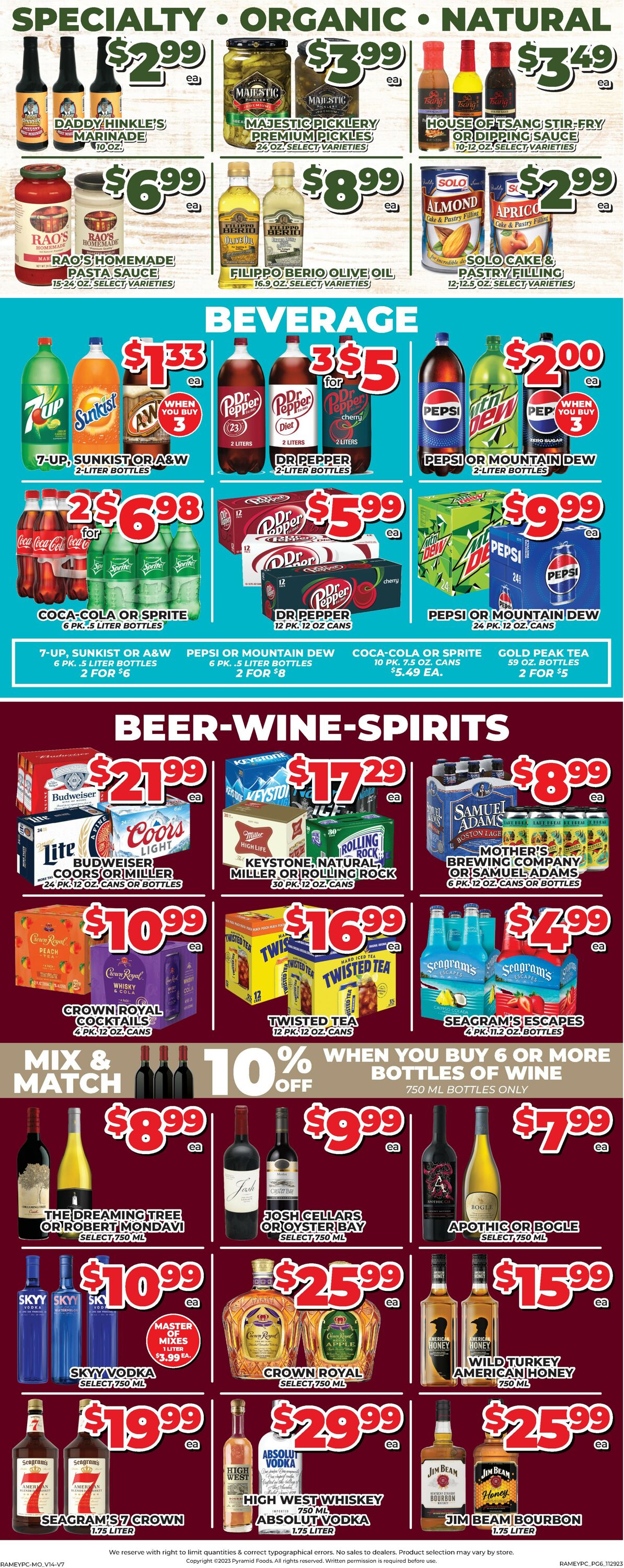 Price Cutter Weekly Ad Circular - valid 11/29-12/05/2023 (Page 6)
