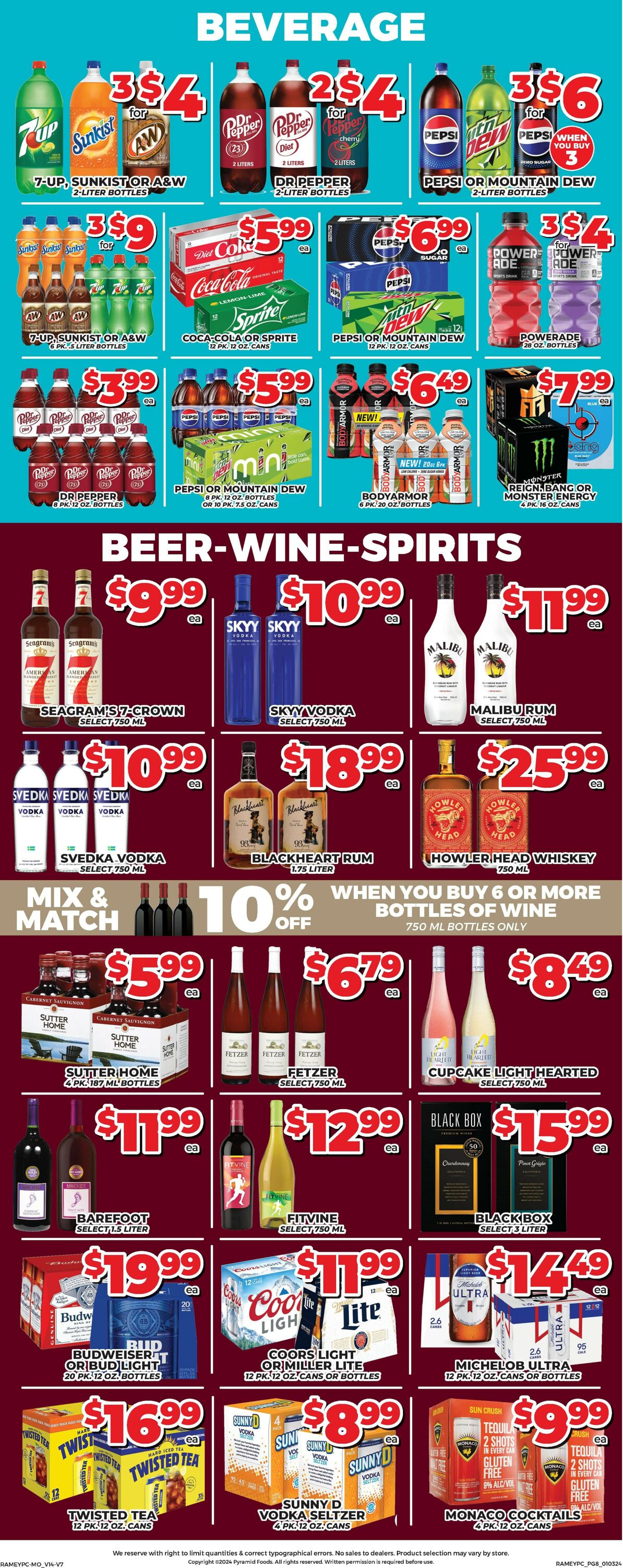 Price Cutter Weekly Ad Circular - valid 01/03-01/09/2024 (Page 8)