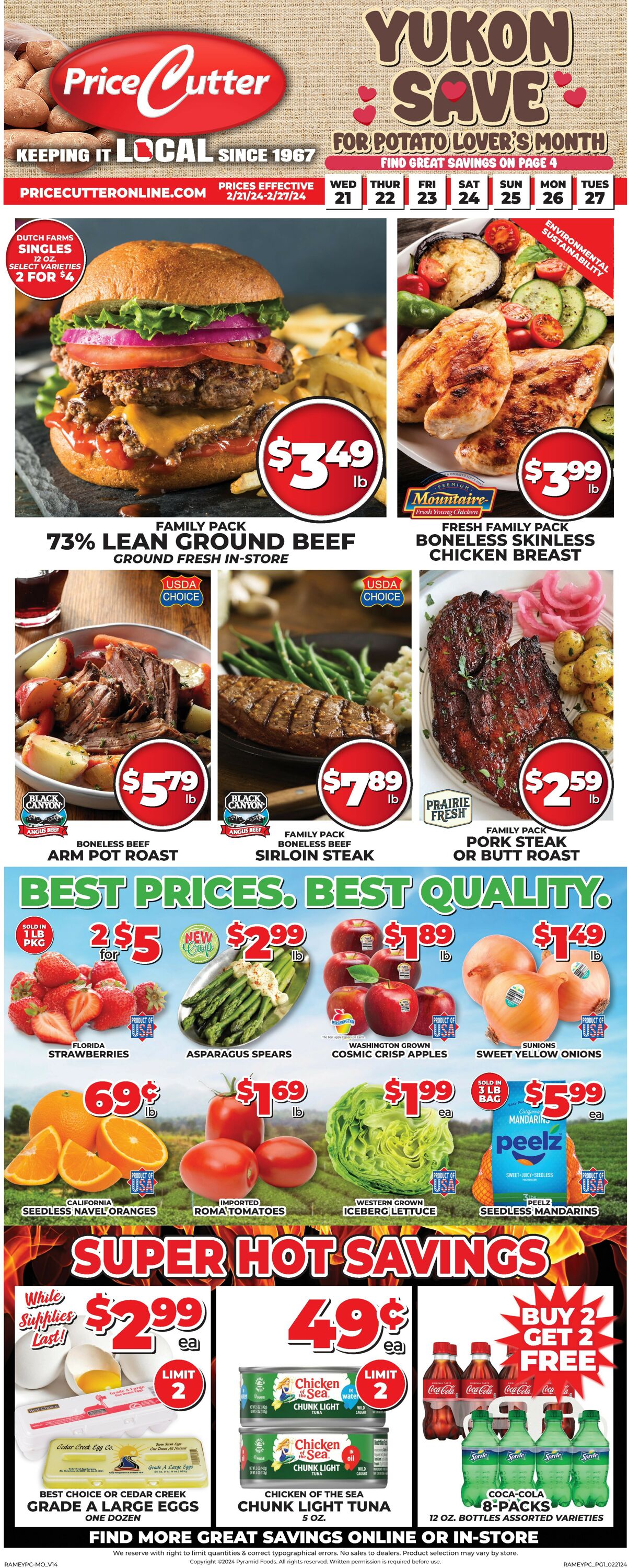 Price Cutter Weekly Ad Circular - valid 02/21-02/27/2024