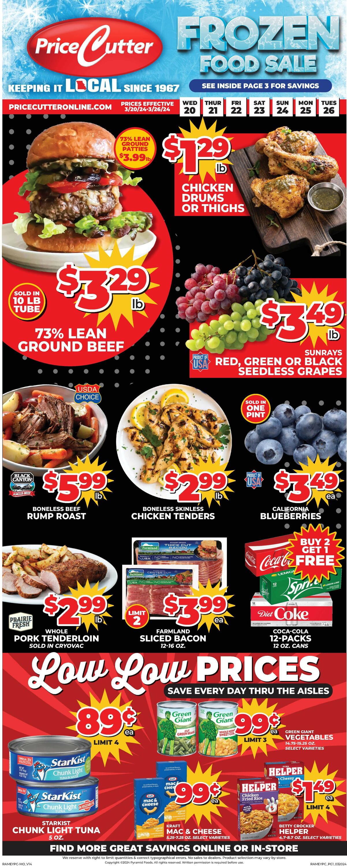 Price Cutter Weekly Ad Circular - valid 03/20-03/26/2024