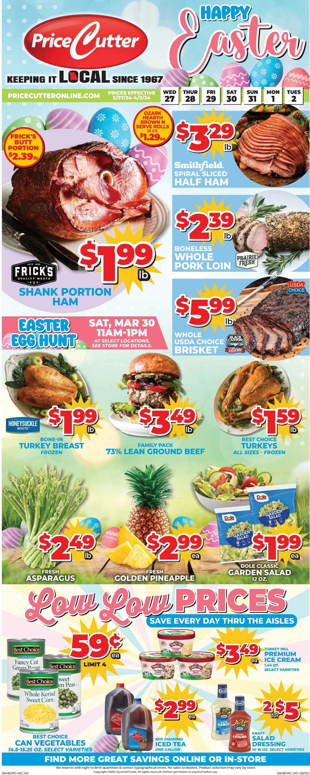 Price Cutter Weekly Ad Circular - valid 03/27-04/02/2024