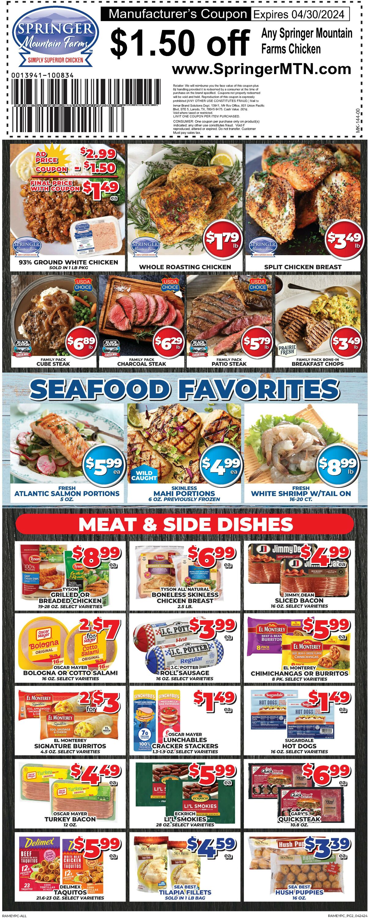 Price Cutter Weekly Ad Circular - valid 04/24-04/30/2024 (Page 2)