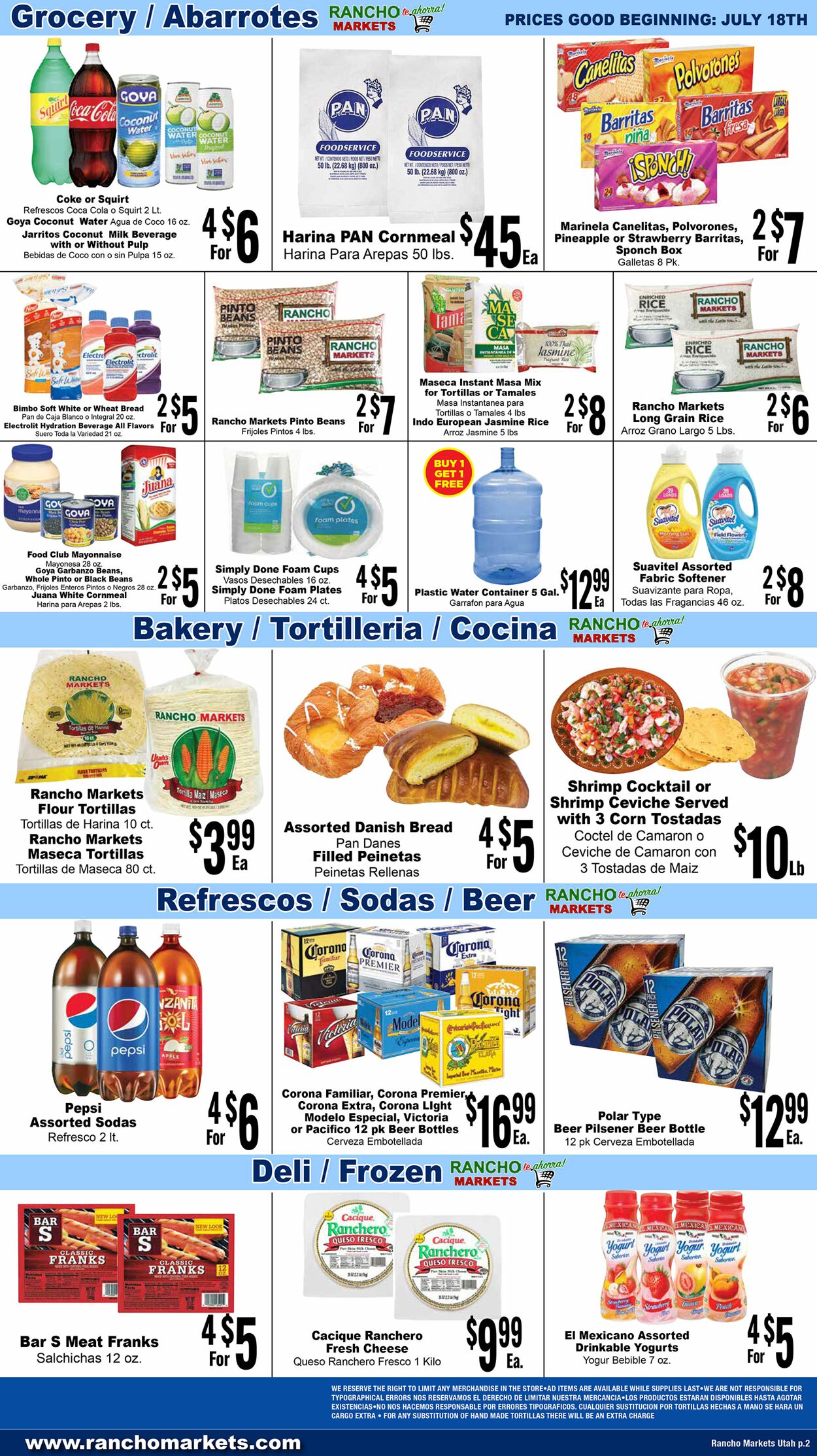 Rancho Markets Weekly Ad Circular - valid 07/18-07/25/2023 (Page 2)