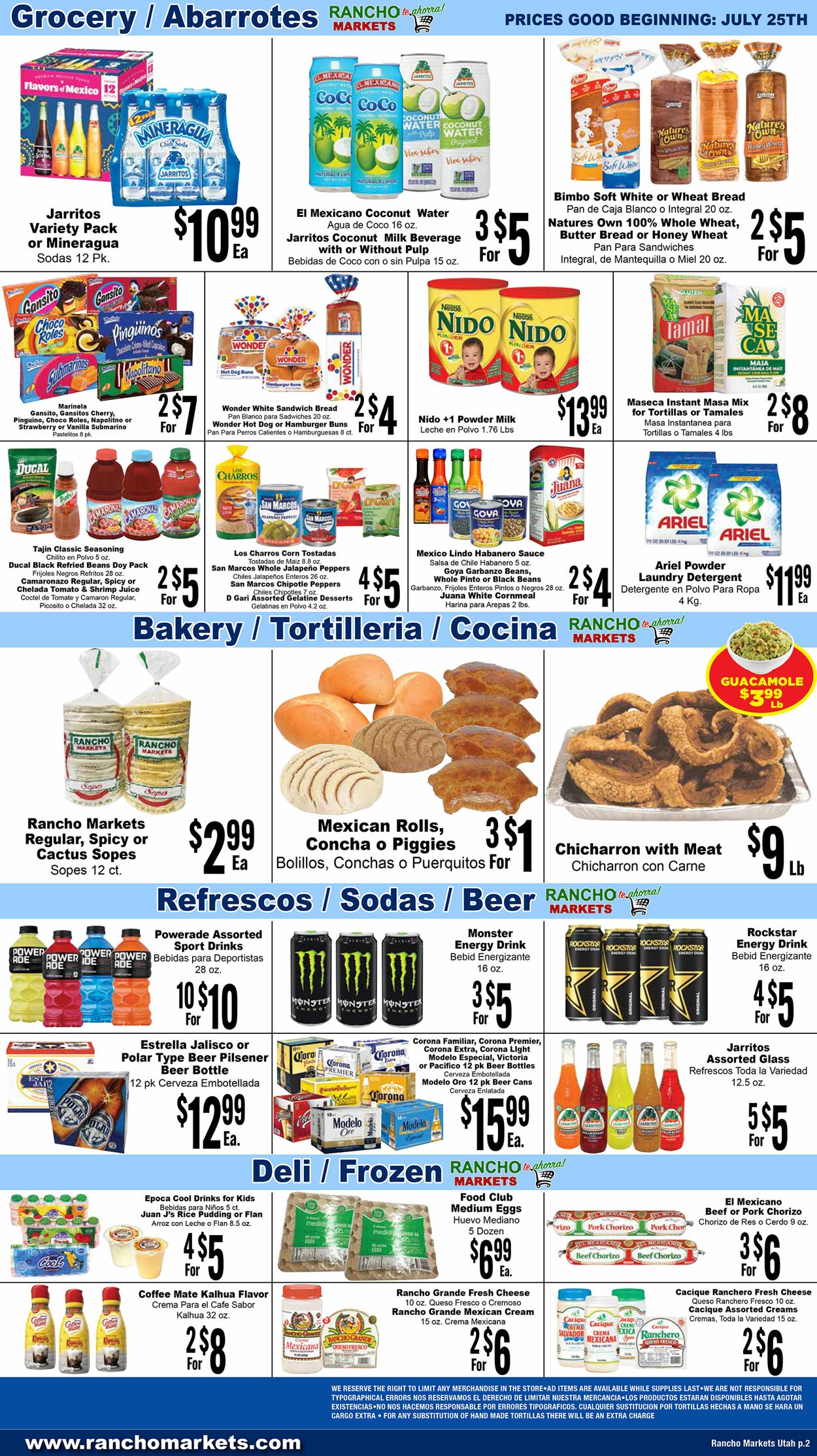 Rancho Markets Weekly Ad Circular - valid 07/25-08/01/2023 (Page 2)
