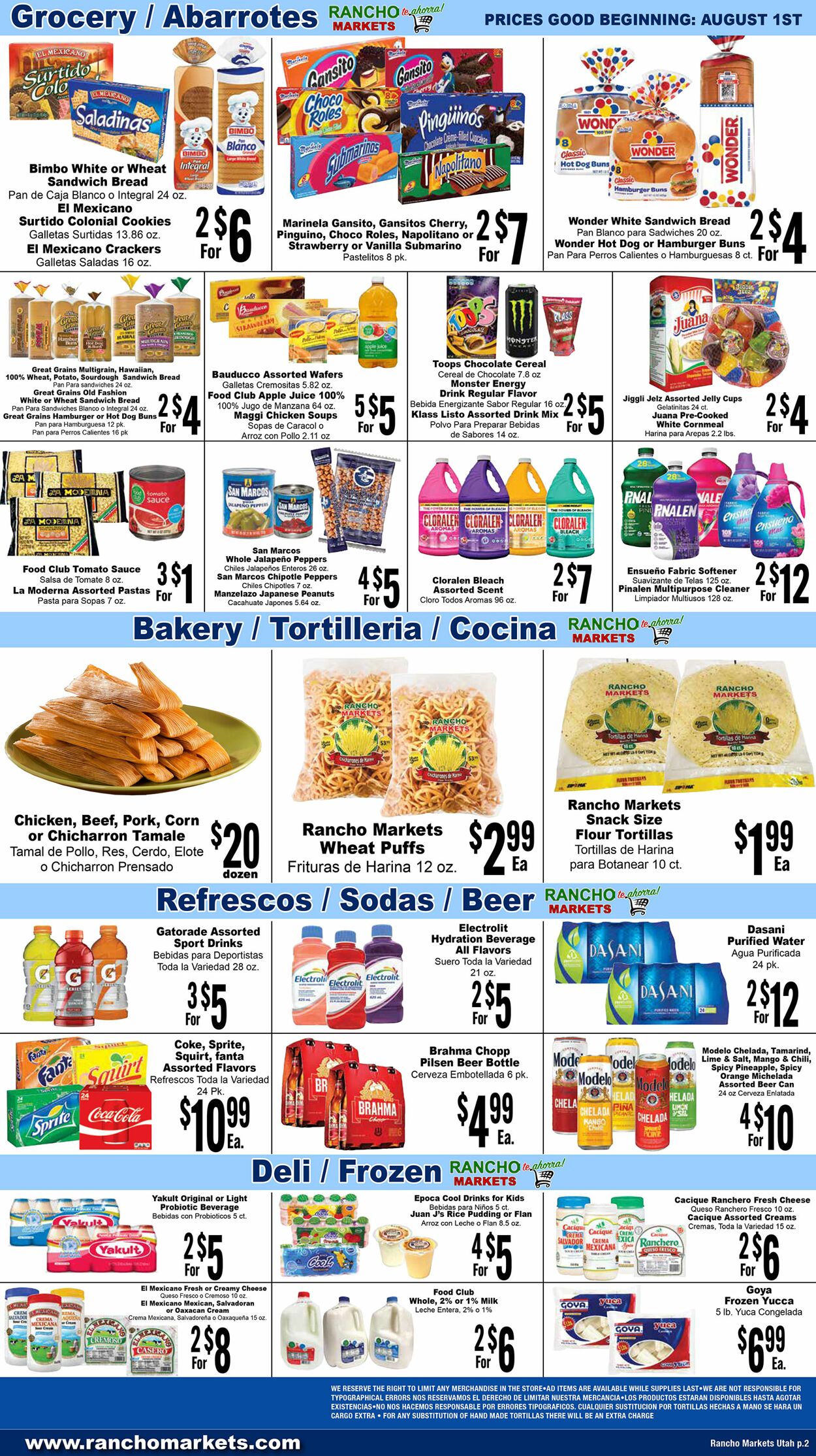Rancho Markets Weekly Ad Circular - valid 08/01-08/08/2023 (Page 2)