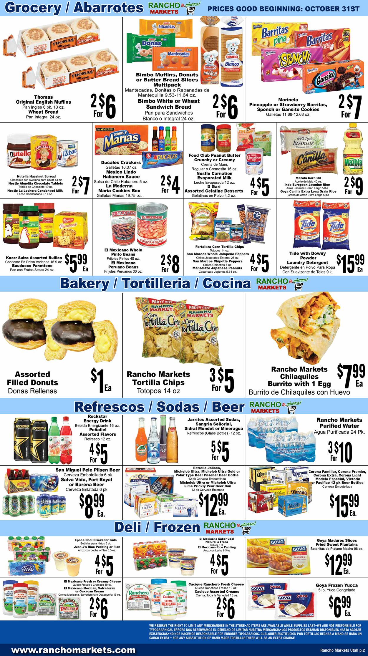 Rancho Markets Weekly Ad Circular - valid 10/31-11/07/2023 (Page 2)
