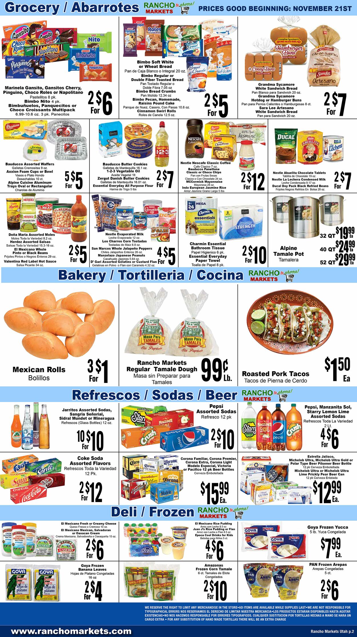 Rancho Markets Weekly Ad Circular - valid 11/21-11/28/2023 (Page 2)