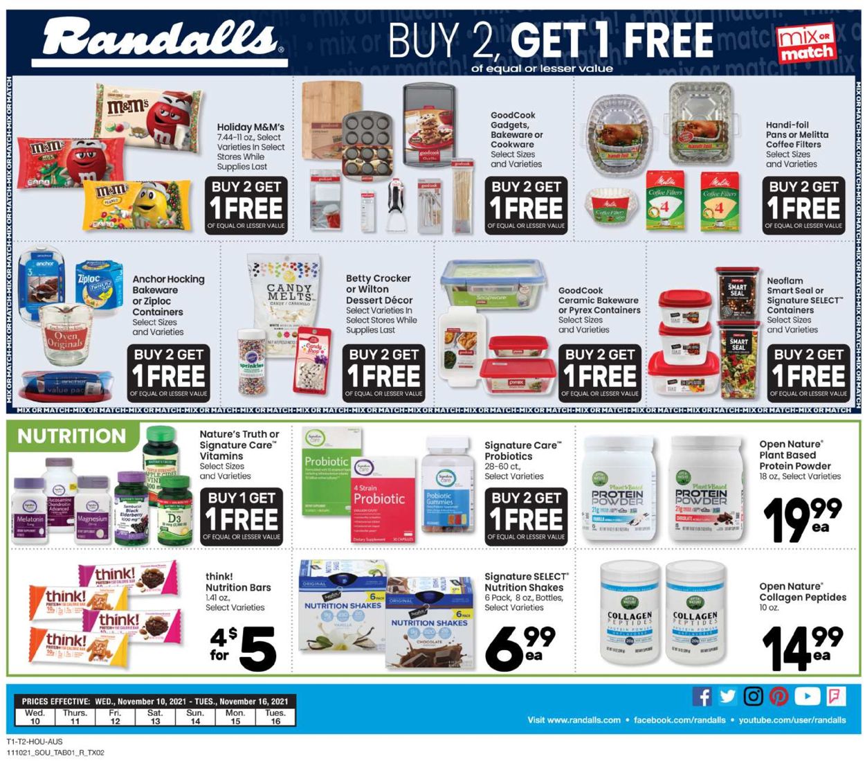 Randalls Weekly Ad Circular - valid 11/10-11/16/2021 (Page 4)