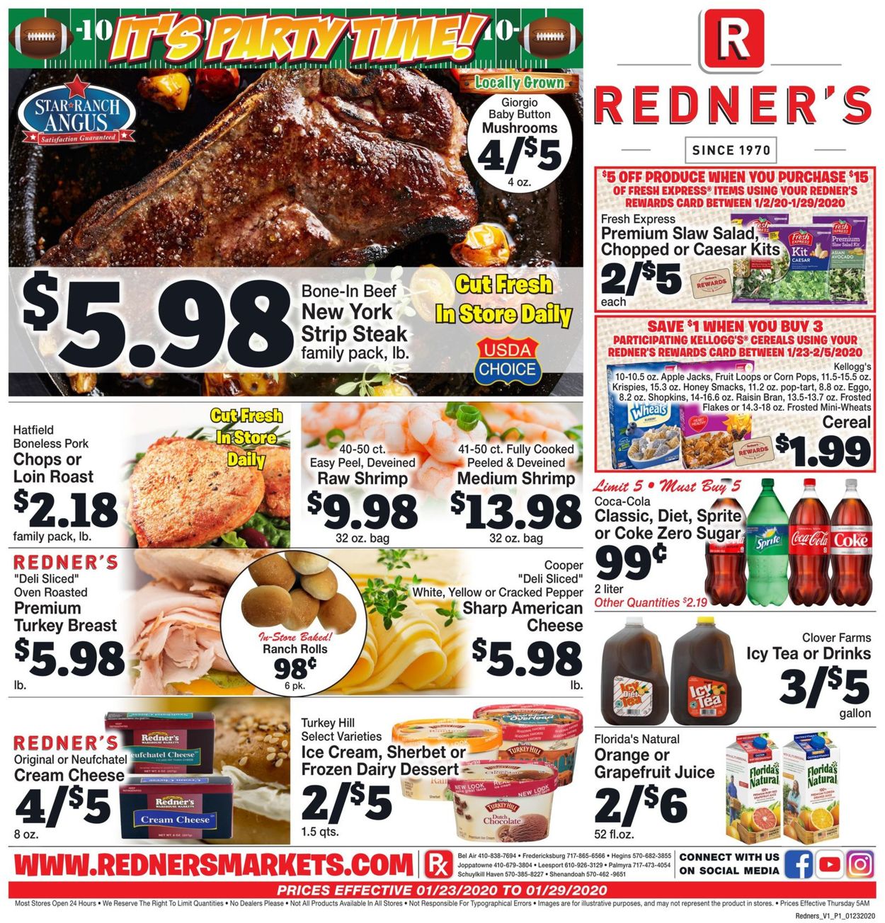 Redner’s Warehouse Market Weekly Ad Circular - valid 01/23-01/29/2020