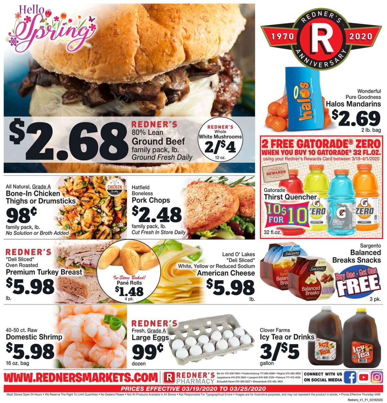 Redner’s Warehouse Market Weekly Ad Circular - valid 03/19-03/25/2020