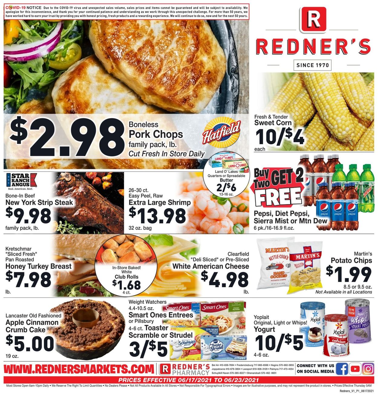 Redner’s Warehouse Market Weekly Ad Circular - valid 06/17-06/23/2021