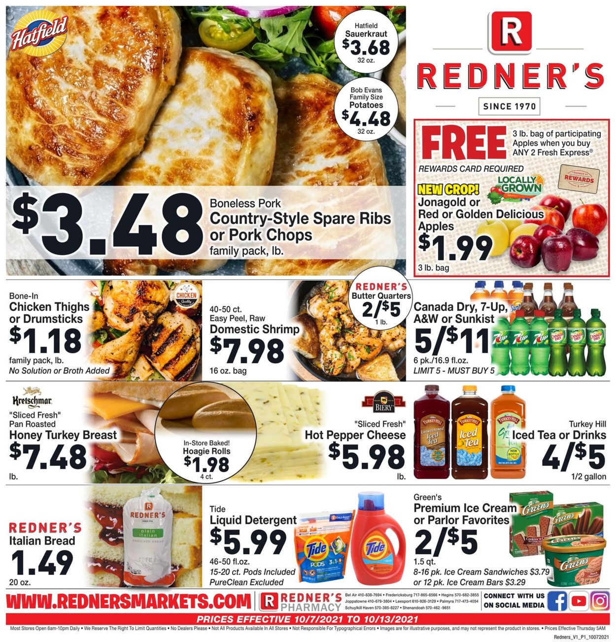 Redner’s Warehouse Market Weekly Ad Circular - valid 10/07-10/13/2021