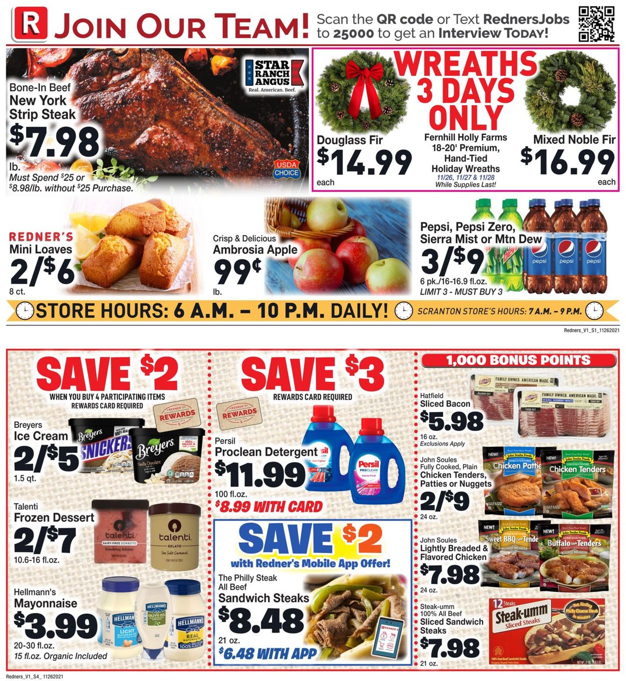 Redner’s Warehouse Market Weekly Ad Circular - valid 11/26-12/01/2021 (Page 2)