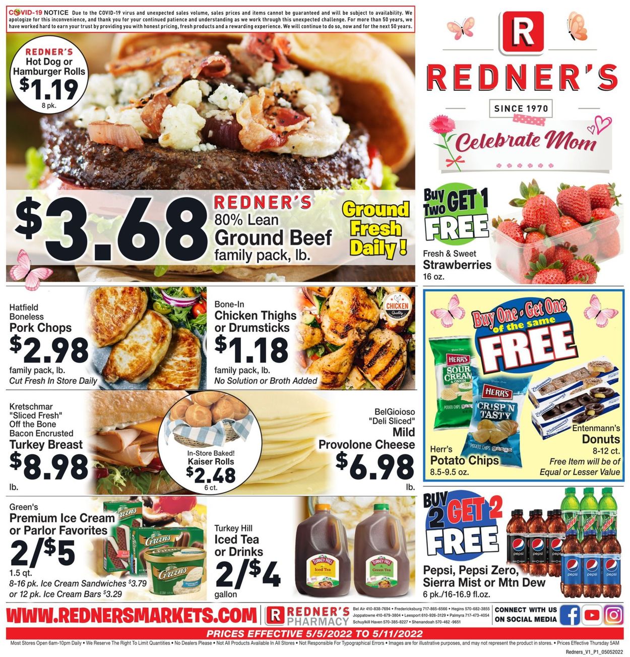 Redner’s Warehouse Market Weekly Ad Circular - valid 05/05-05/11/2022