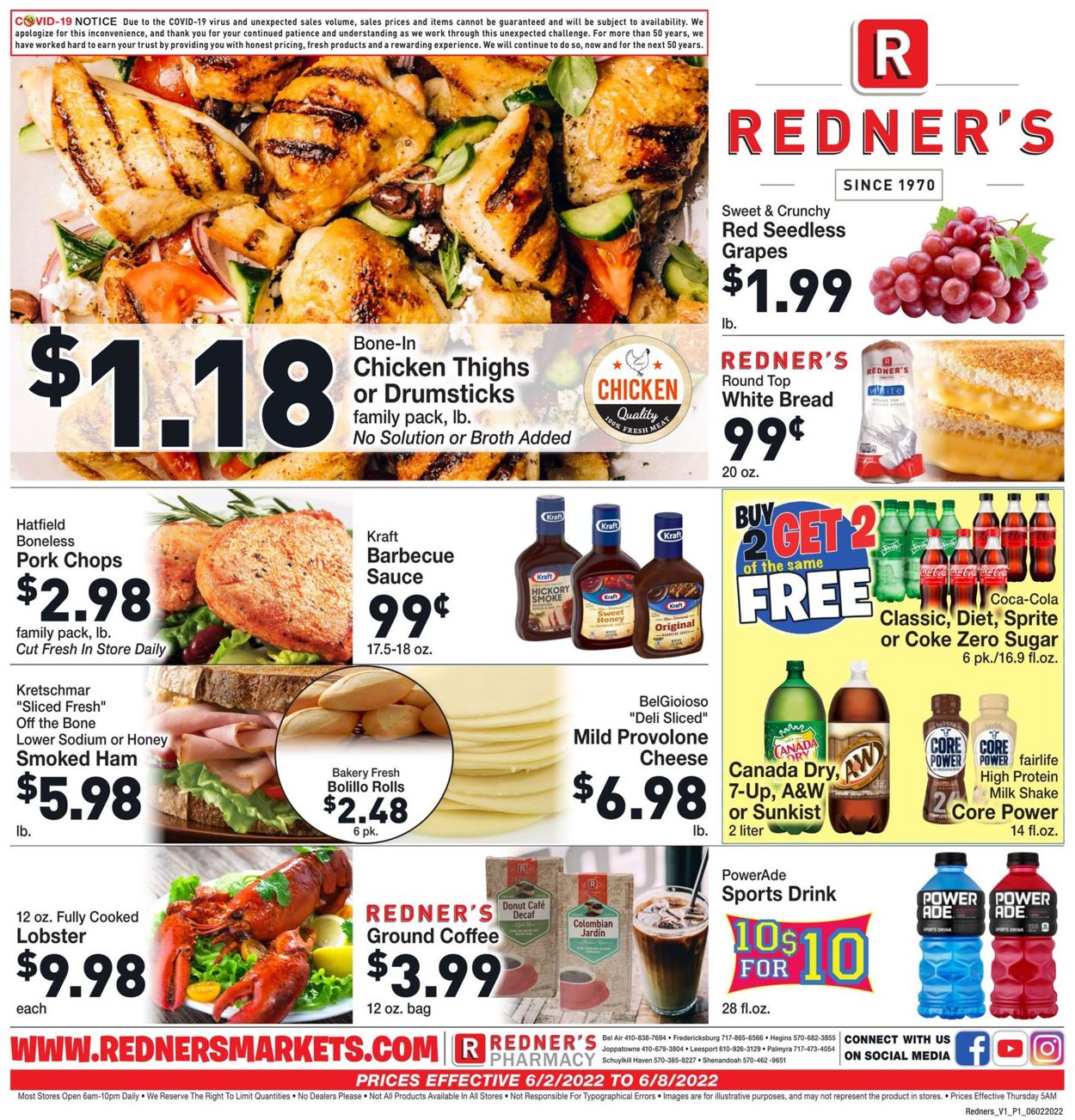Redner’s Warehouse Market Weekly Ad Circular - valid 06/02-06/08/2022