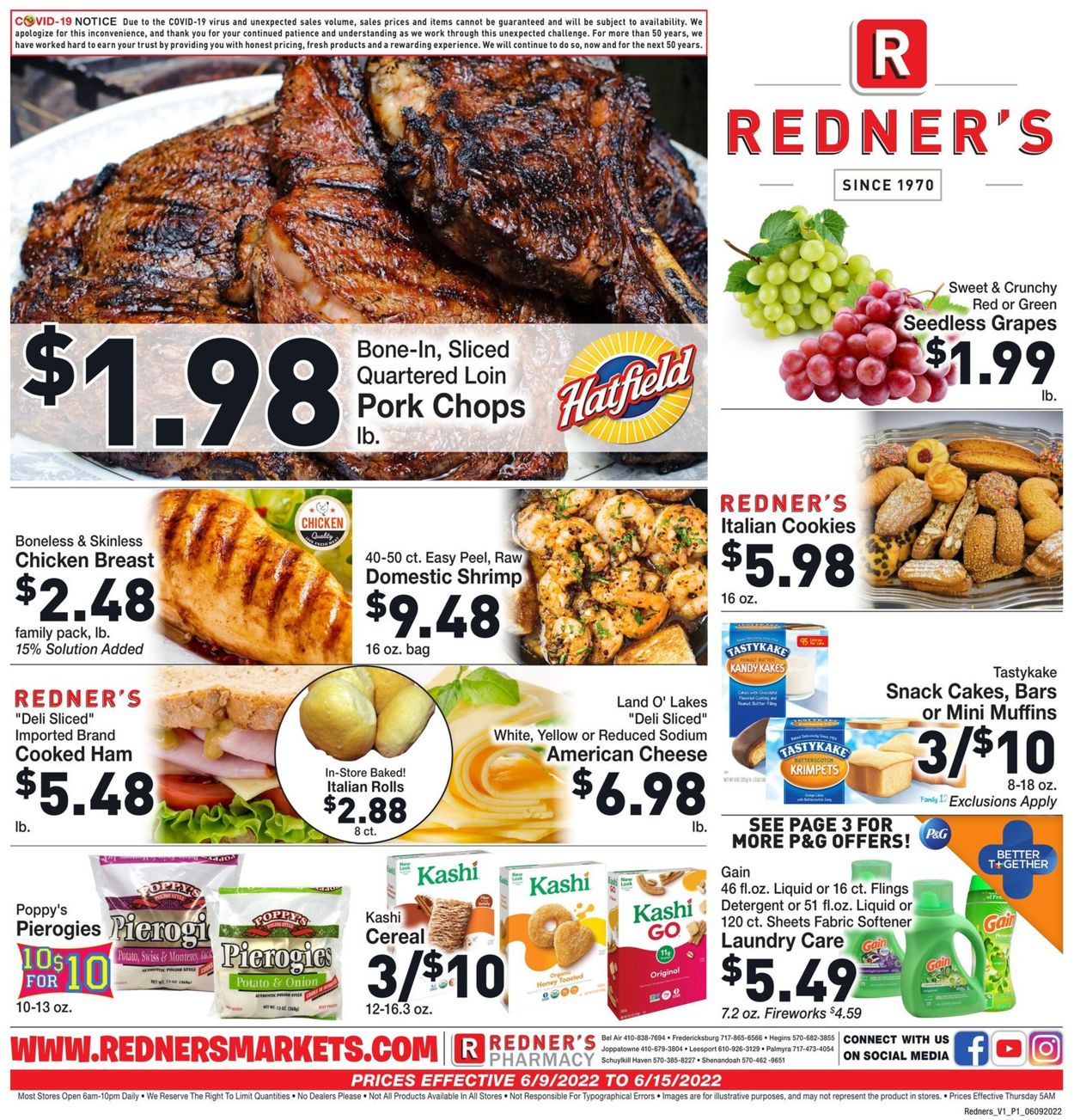 Redner’s Warehouse Market Weekly Ad Circular - valid 06/09-06/15/2022