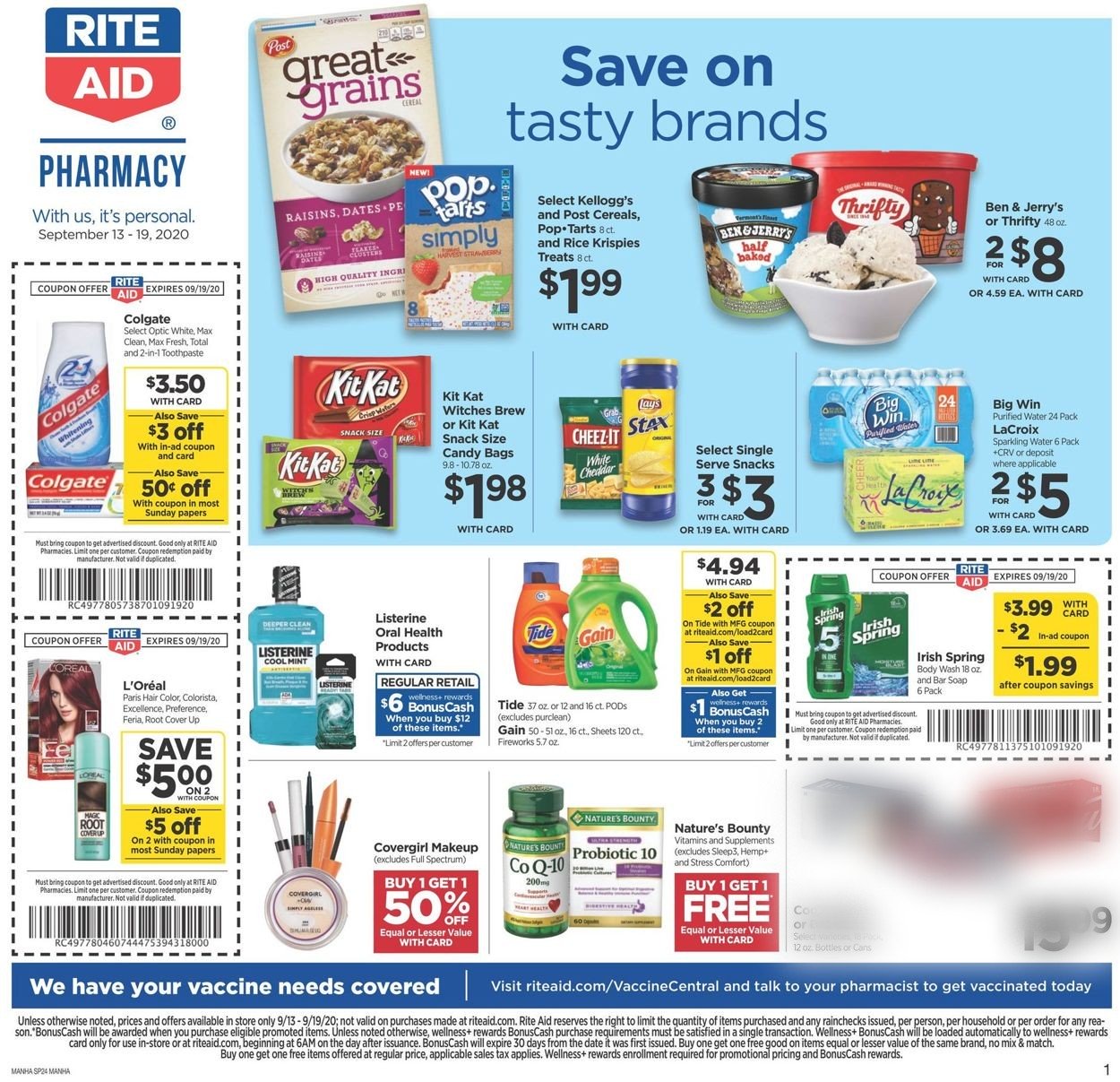 Rite Aid Weekly Ad Circular - valid 09/13-09/19/2020
