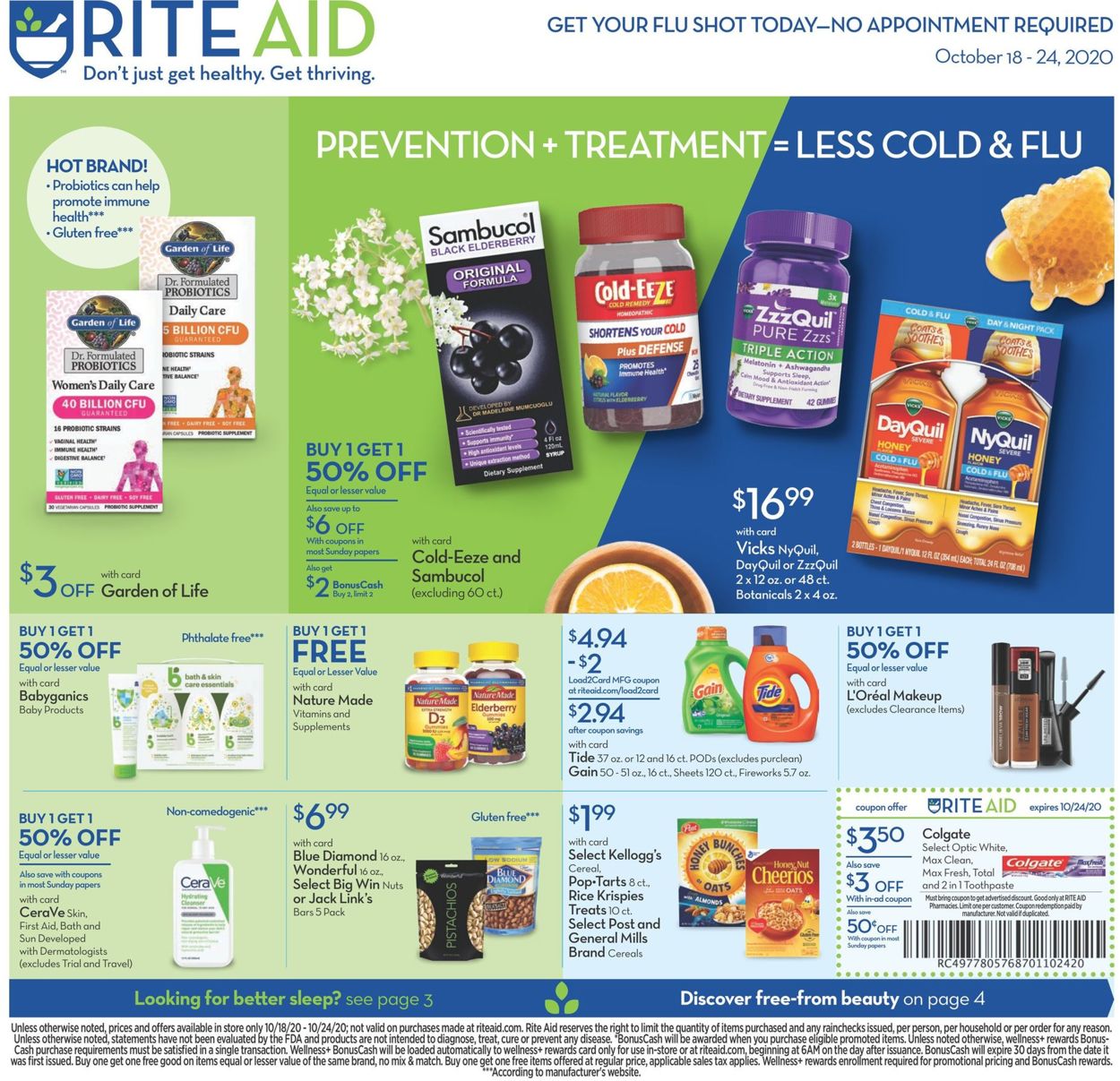 Rite Aid Weekly Ad Circular - valid 10/18-10/24/2020 (Page 2)